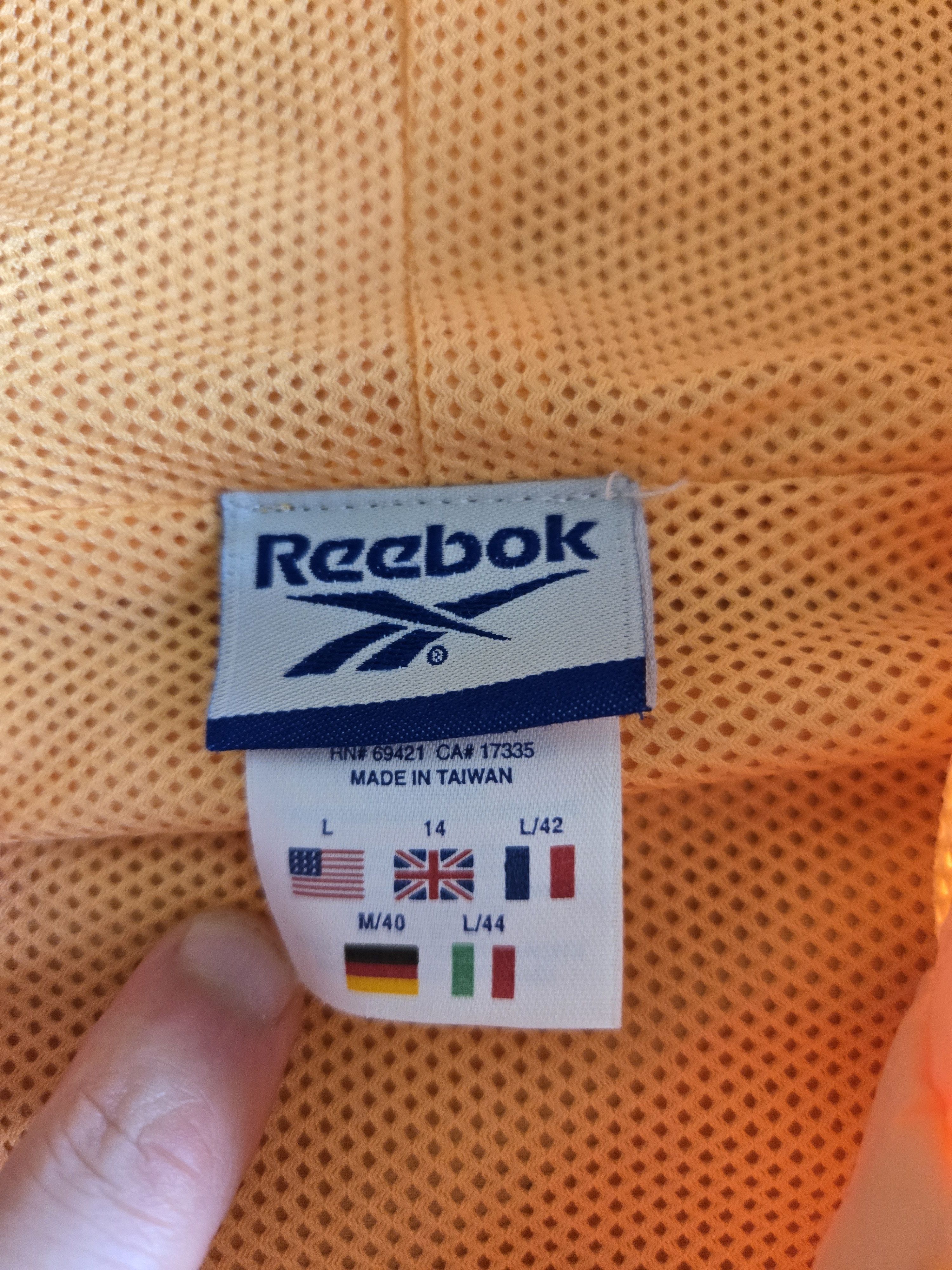Reebok Vintage Reebok Jacket Womens Orange Full Zip Windbreaker Size L / US 10 / IT 46 - 7 Thumbnail