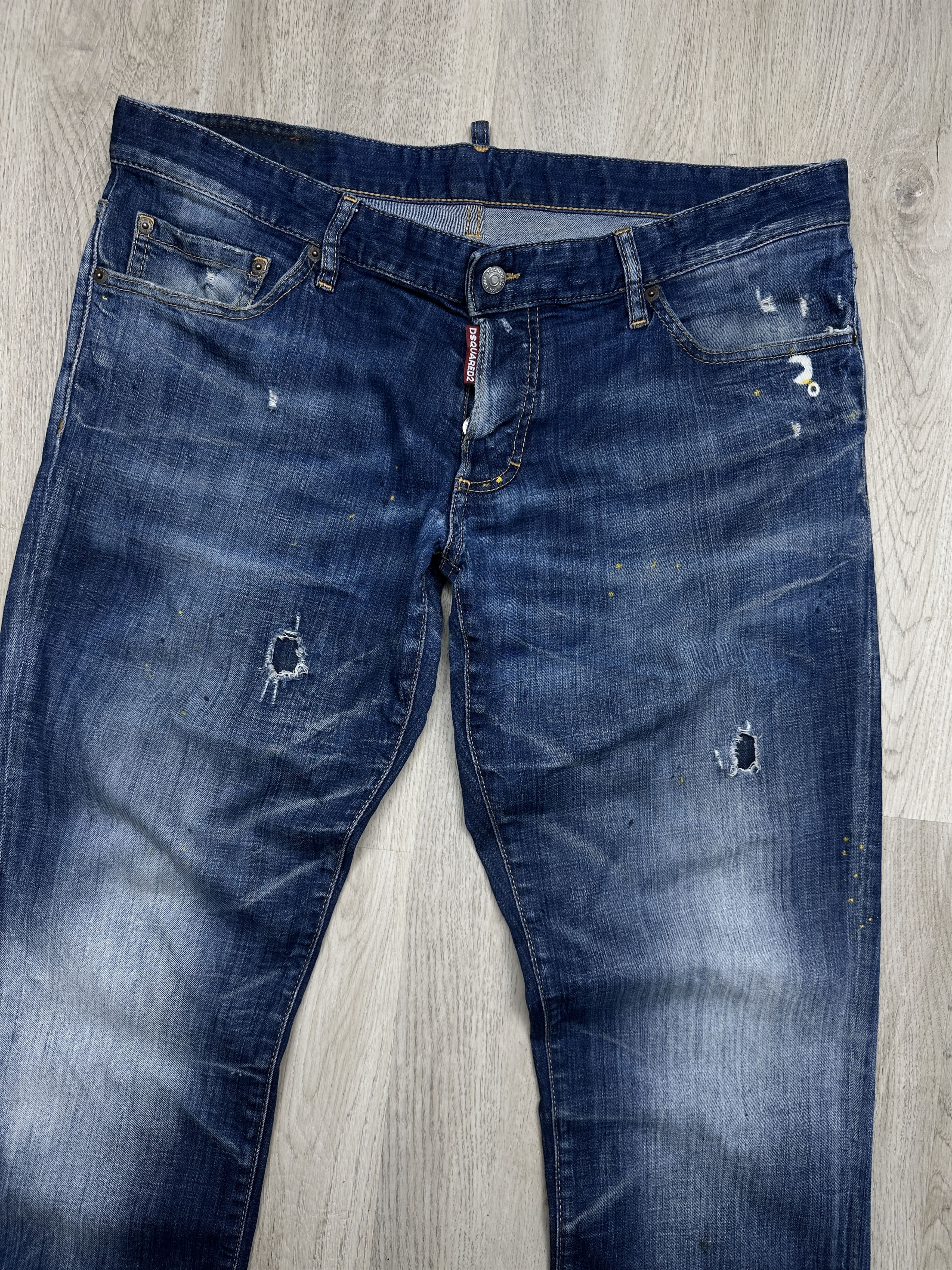 Dsquared2 DSquared2 Mens Distressed Denim Pant Jeans Size US 38 / EU 54 - 2 Thumbnail