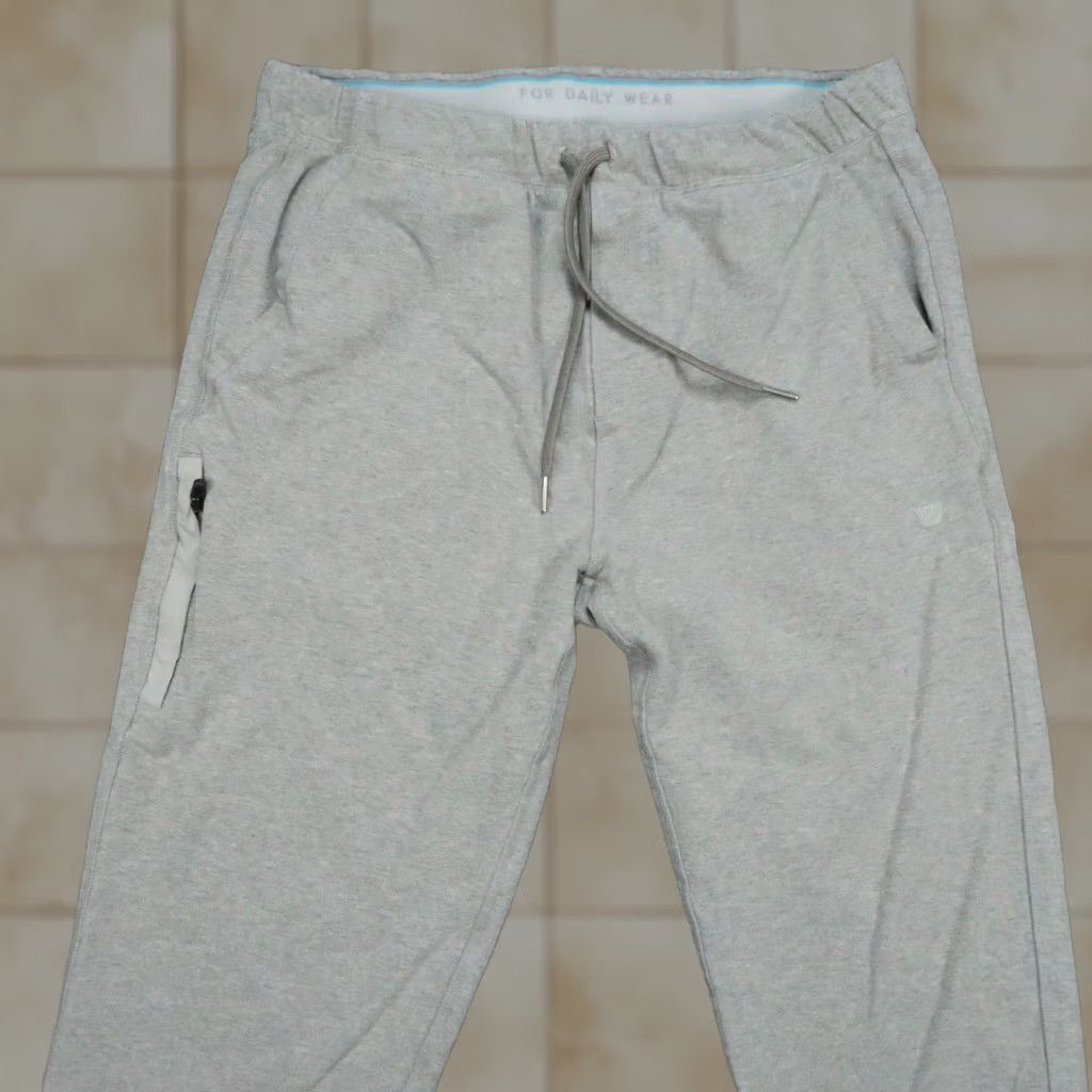 Vintage Mack Weldon Pants Mens Large Gray Ace Jogger Athletic Zip Pocket Stretch Size US 33 - 1 Thumbnail