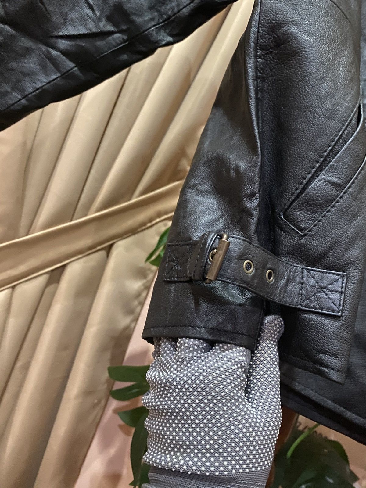 Other K CERO Black Faux Leather ZipUp Jacket Minimalist Moto Style Size US XS / EU 42 / 0 - 7 Thumbnail