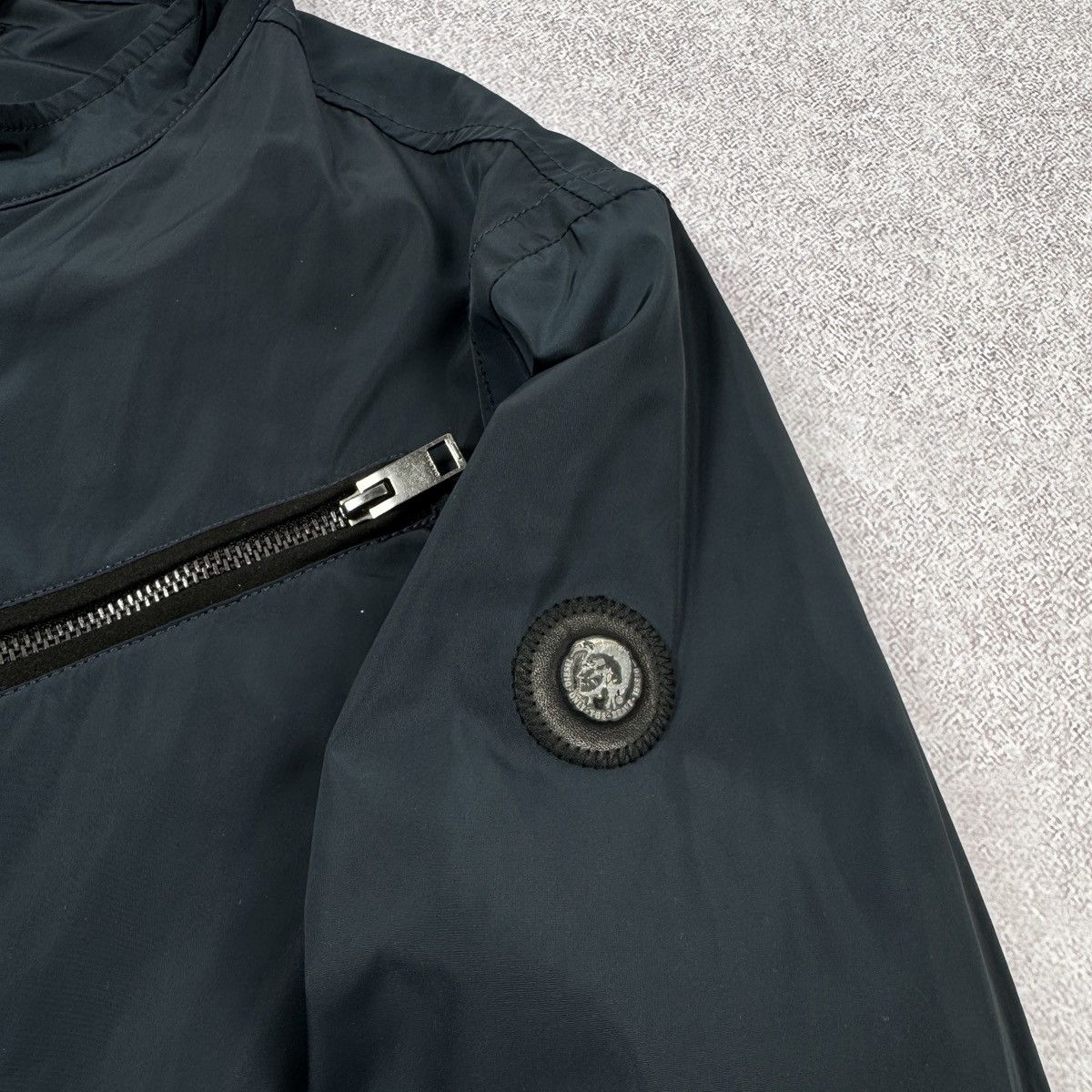 Diesel Men’s Diesel Zipper Teflon Nylon Navy Bomber Jacket Size XL Size US XL / EU 56 / 4 - 4 Thumbnail