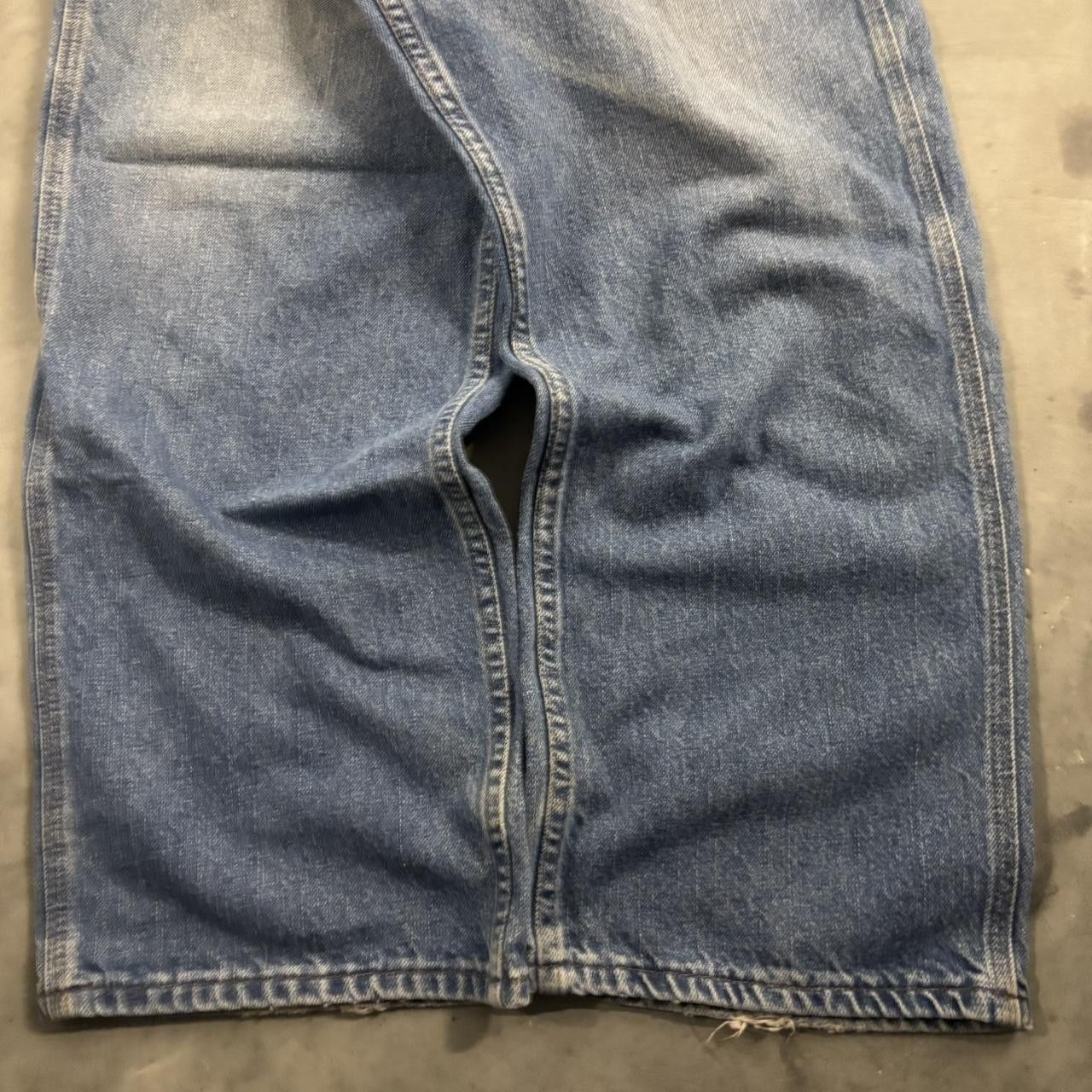 Vintage Crazy Vintage Y2K/2000s Baggy Faded Light Wash Carpenter Denim Jeans! 38x30 Size US 38 / EU 54 - 6 Thumbnail