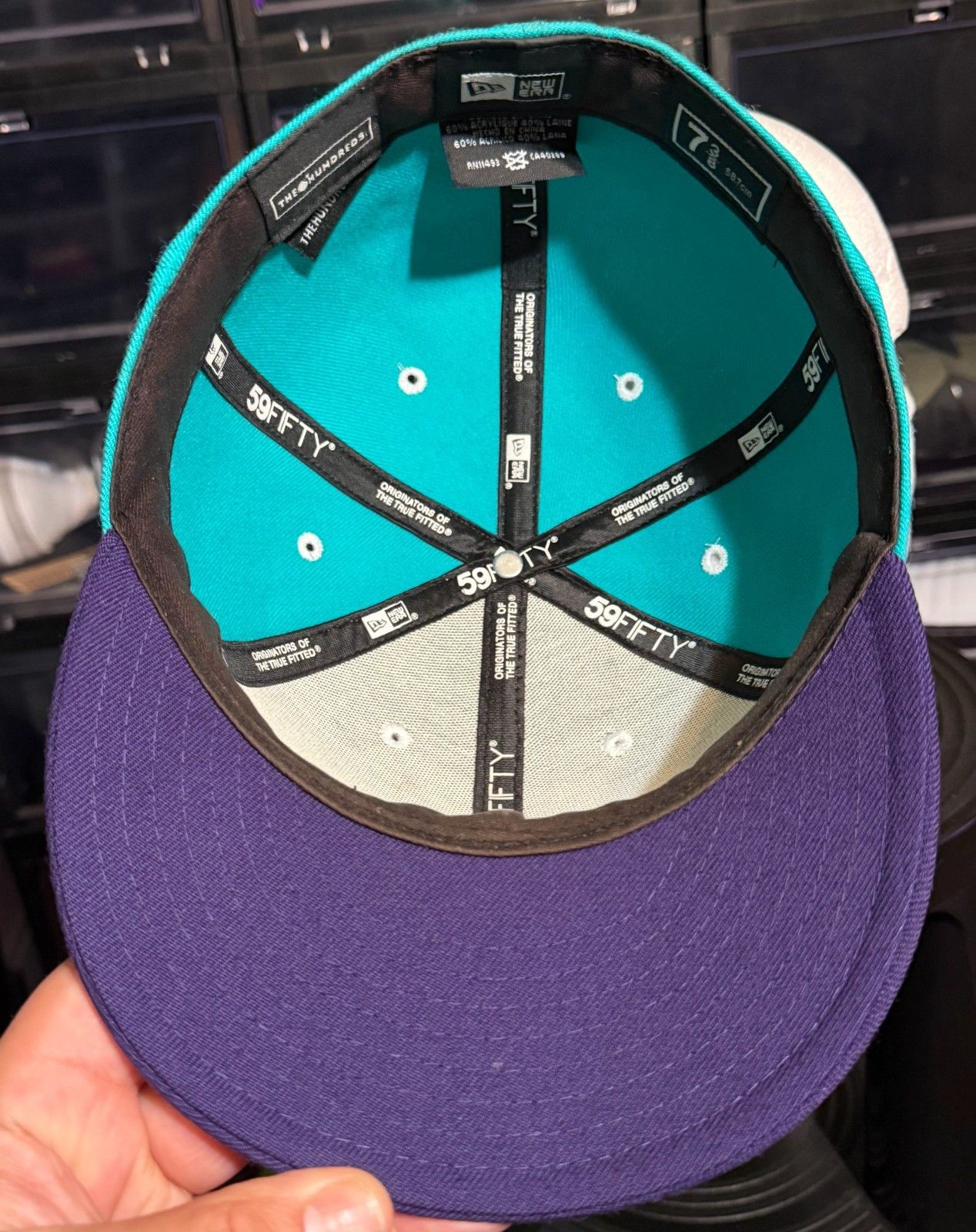 The Hundreds The Hundreds New Era Vintage Teal & Purple Adam Bomb Fitted Size ONE SIZE - 11 Thumbnail