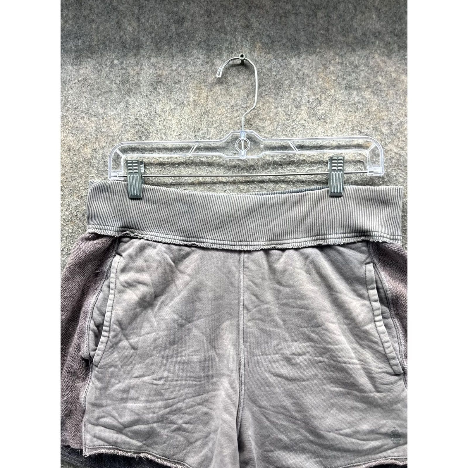 Free People Free People Shorts Womens Large Gray French Terry Sweat Lounge Gym Size 36" / US 14 / IT 50 - 7 Thumbnail