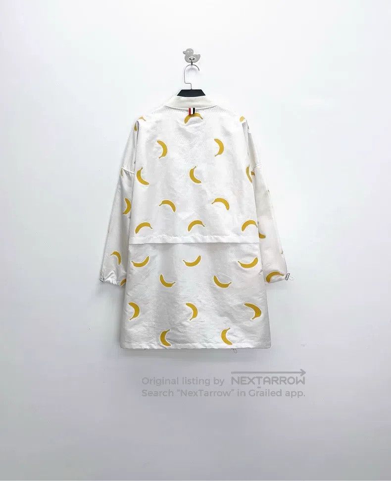 Thom Browne Thom Browne White embroidered thin banana trench coat Size US XS / EU 42 / 0 - 2 Thumbnail