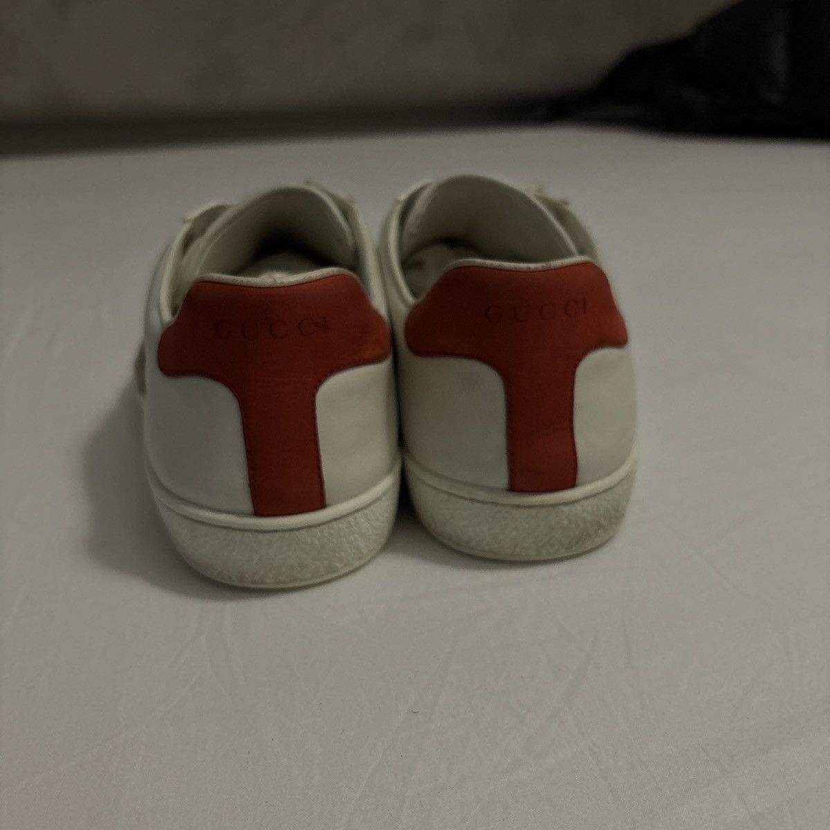 Gucci Gucci Ace White Leather Web strap Sneakers – Full Set Size US 9 / EU 42 - 6 Thumbnail