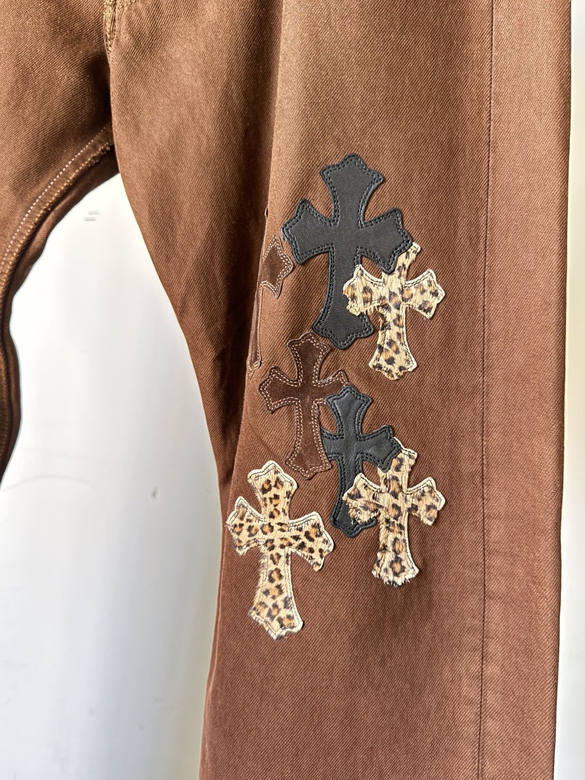 Chrome Hearts Chrome Hearts Multi Patch Brown Levi 501 Size US 38 / EU 54 - 2 Thumbnail