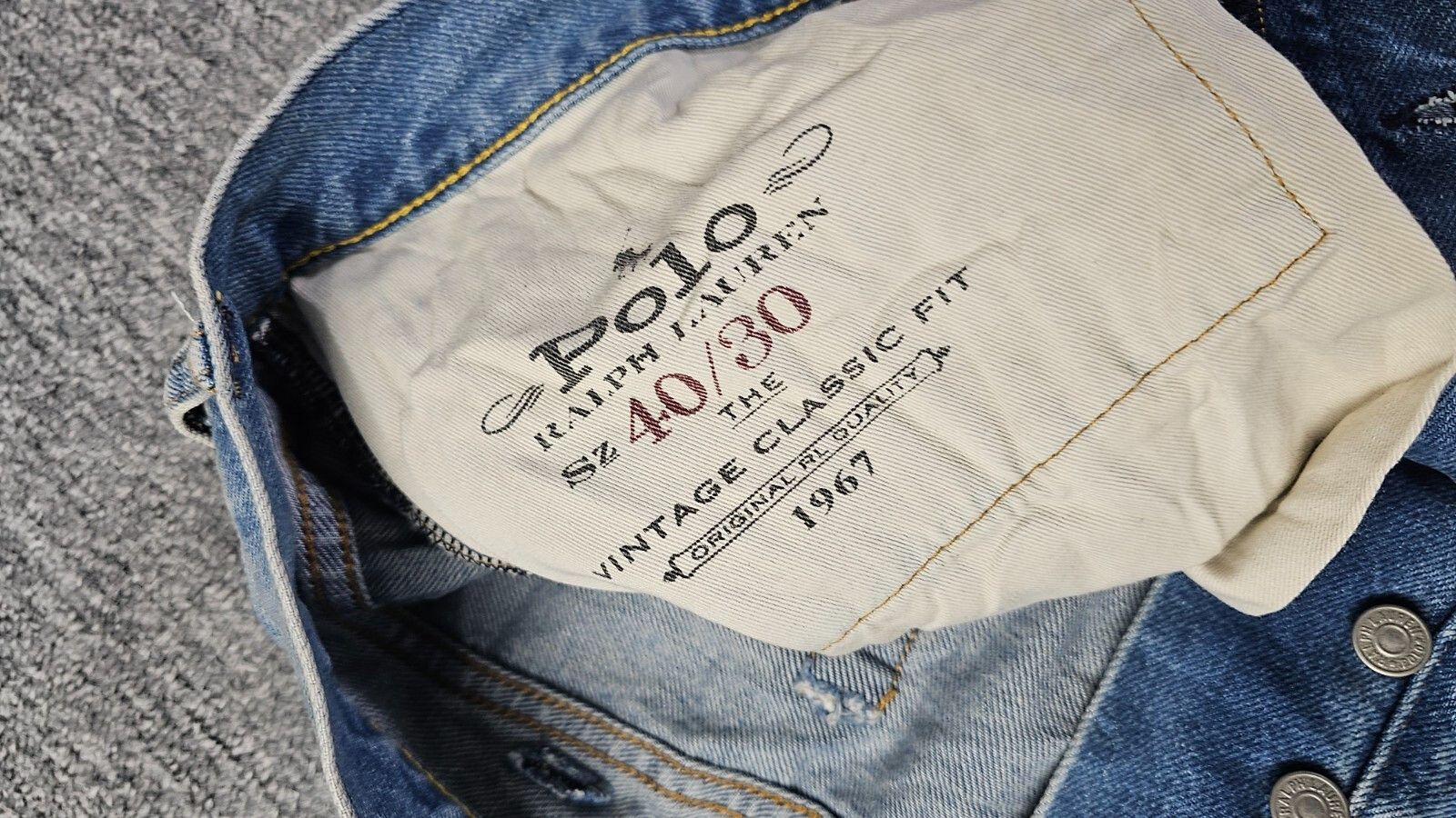 Polo Ralph Lauren Vintage 90s Polo Ralph Lauren Acid Wash Jeans High Rise W40 Size US 40 / EU 56 - 8 Thumbnail
