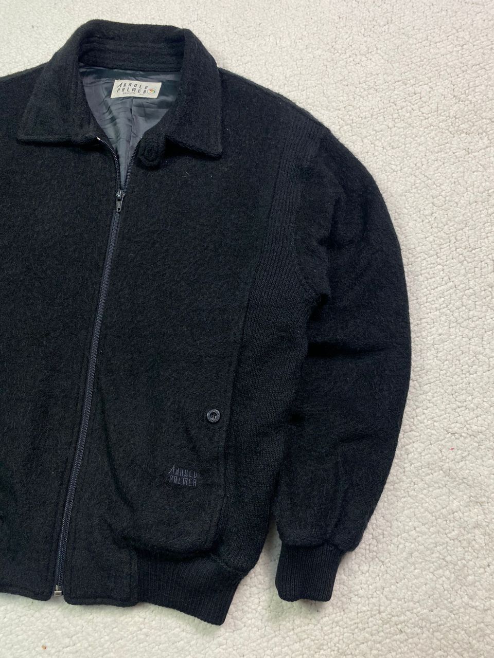 Japanese Brand × Vintage Arnold Palmer Knit Wool Jacket Size US S / EU 44-46 / 1 - 4 Thumbnail