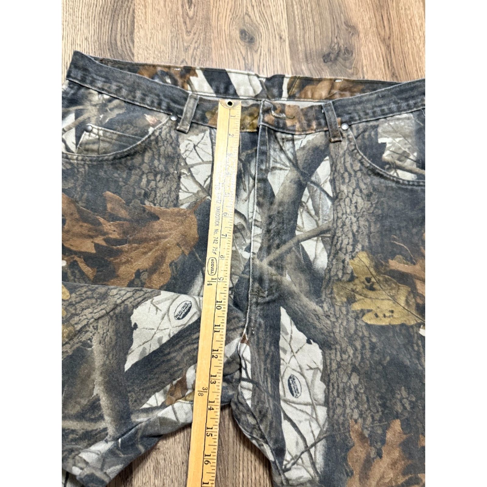Wrangler Pro Gear By Wrangler Jeans Men's 38x30 Brown Green Camouflage Straight Denim 5-Pocket ProGear Wrangler ProGear Mens Jeans Size US 38 / EU 54 - 7 Thumbnail