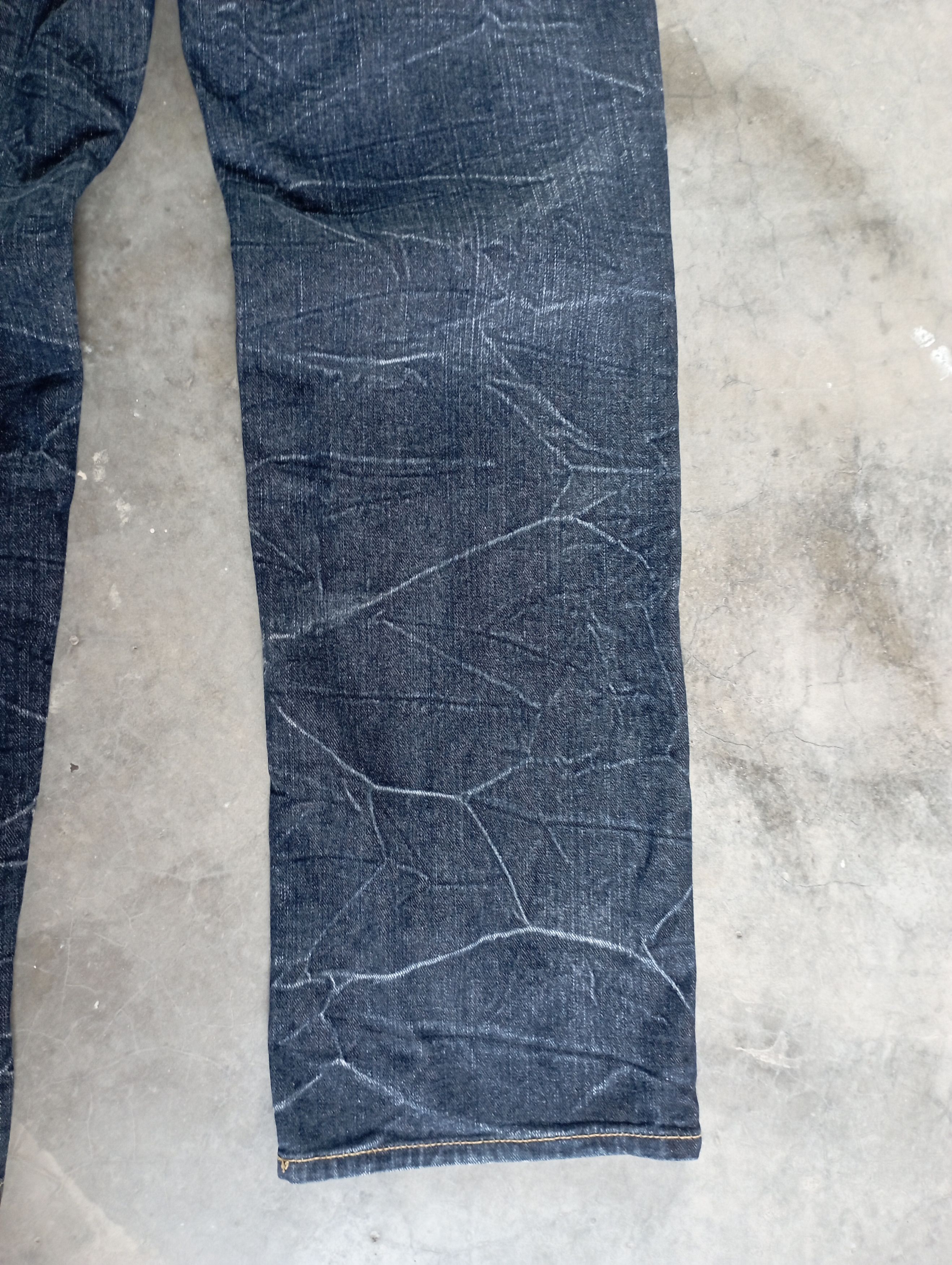 Fragment Design Crazy Lightning Wash Japanese Brand Black Line Jeans Size US 30 / EU 46 - 9 Thumbnail