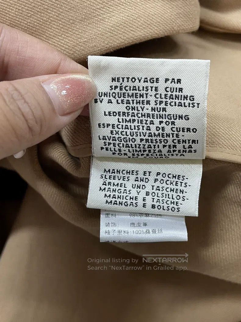 Hermes Hermes Khaki Linen Overcoat Jacket Size XS / US 0-2 / IT 36-38 - 6 Thumbnail