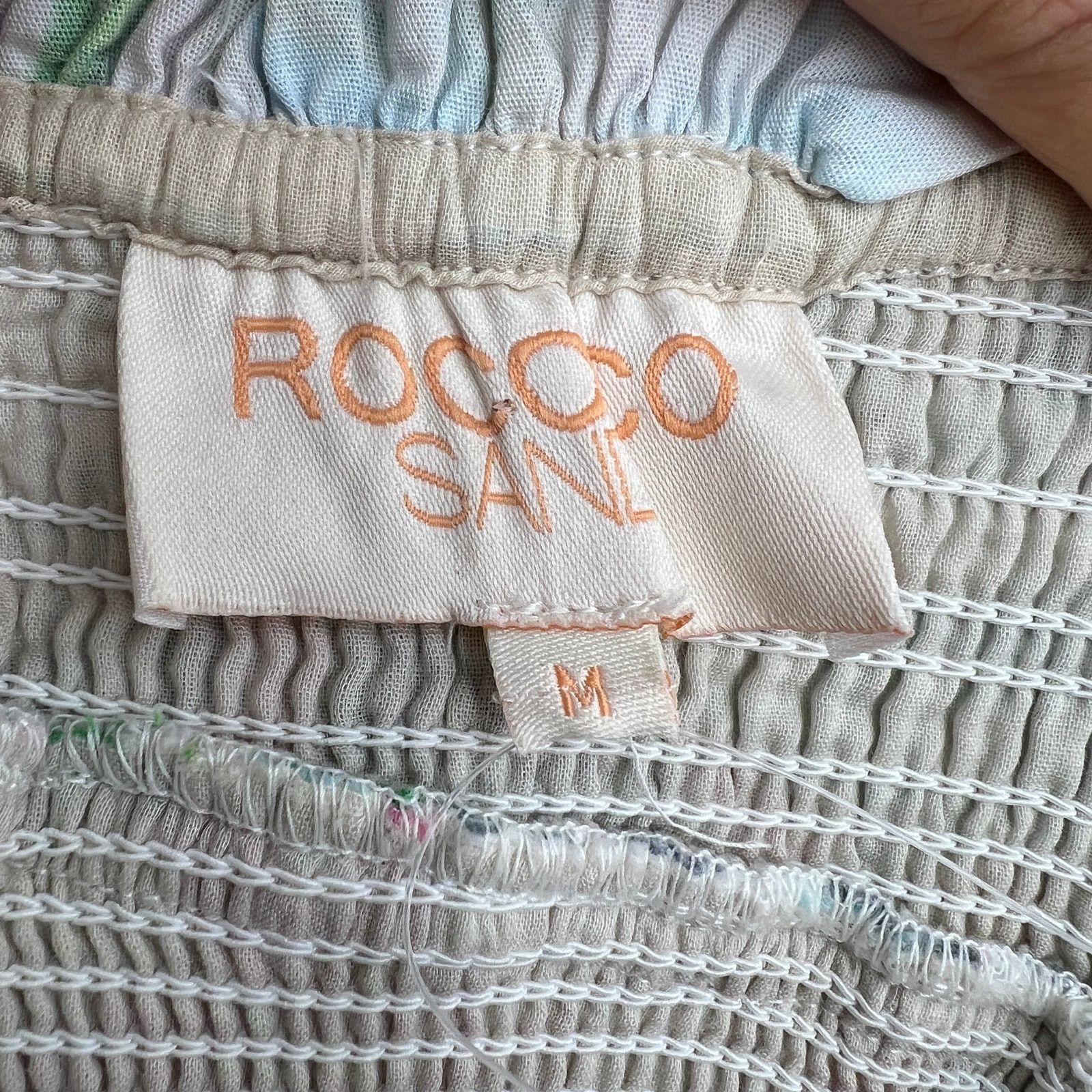 Rococo Sand Rococo Sand Sunset Smocked Mini Dress Printed Bodycon Size M / US 6-8 / IT 42-44 - 4 Thumbnail