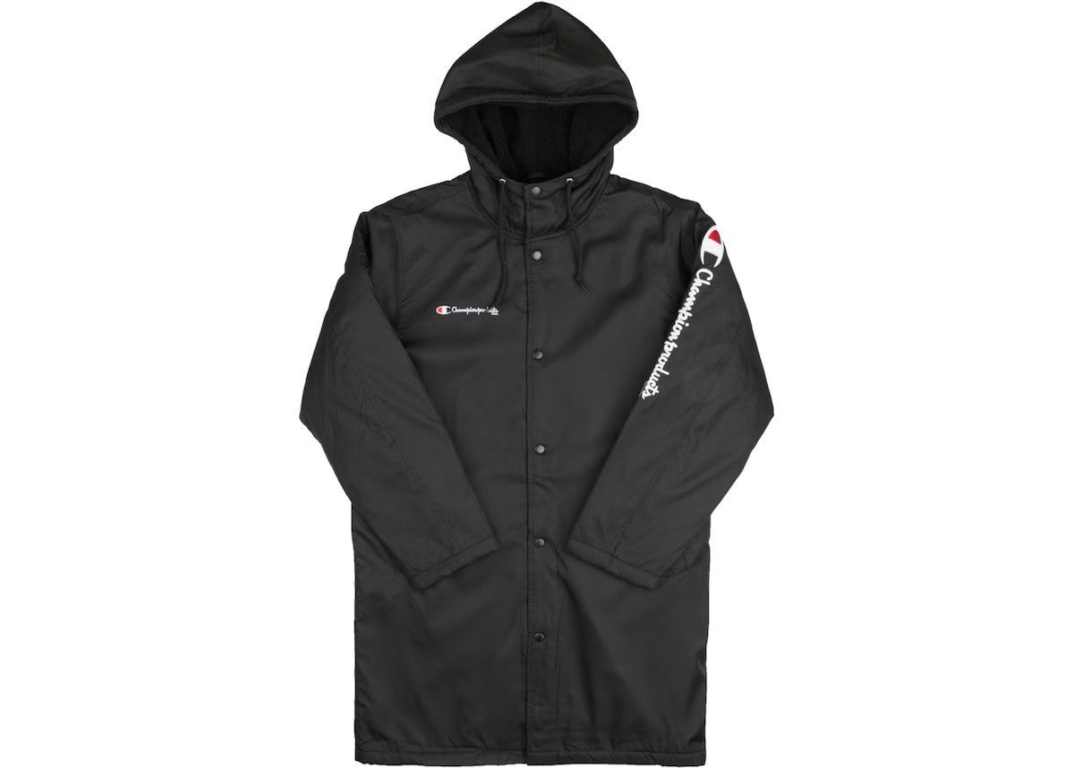 Champion × Supreme 16 FW Supreme x Champion Stadium Parka Black Size M Used Size US M / EU 48-50 / 2 - 2 Thumbnail