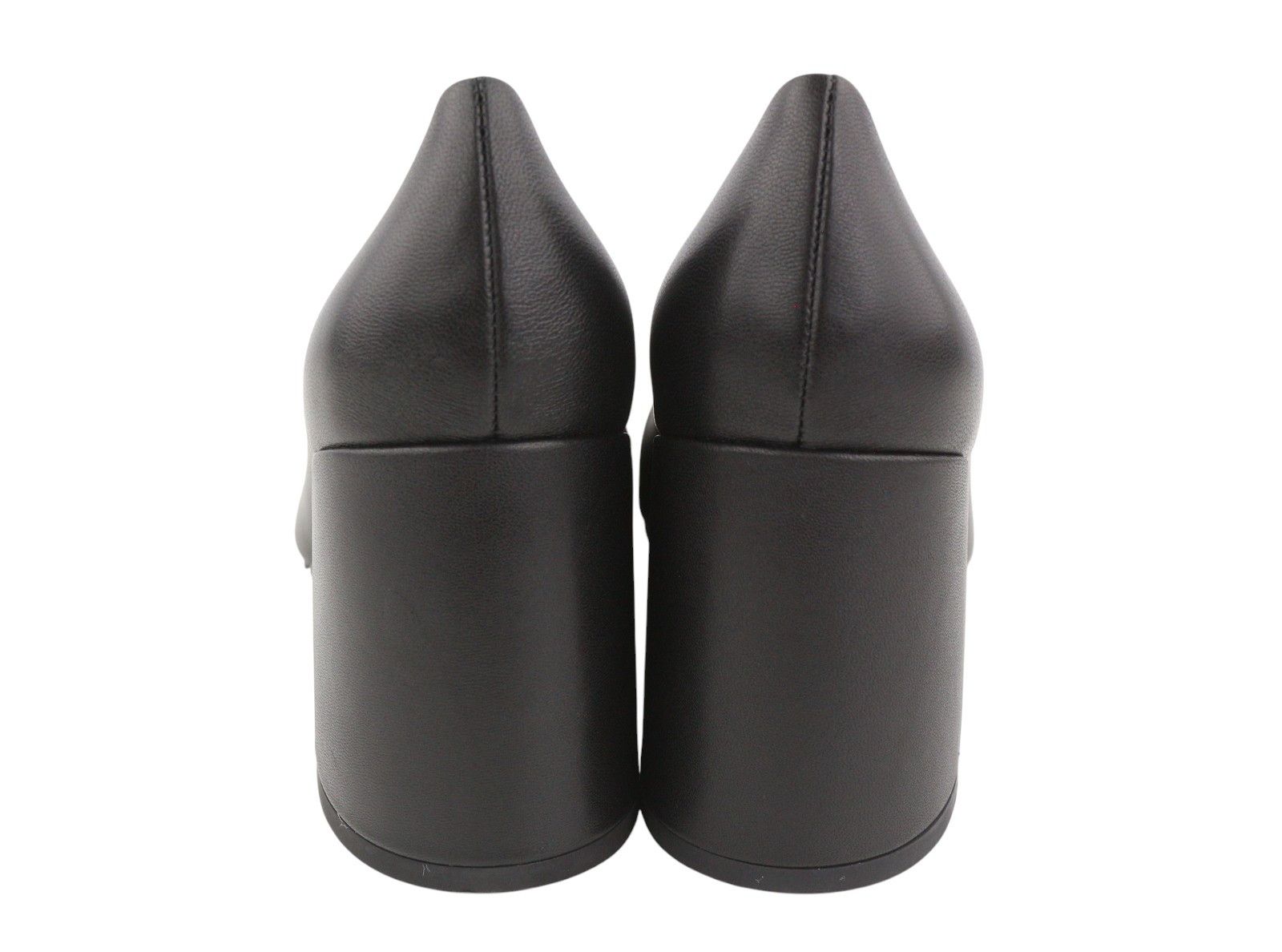 Other BIBI LOU DENNIS EU39 Black Leather Square Gold Tone 87565 Size US 8 / IT 38 - 7 Thumbnail