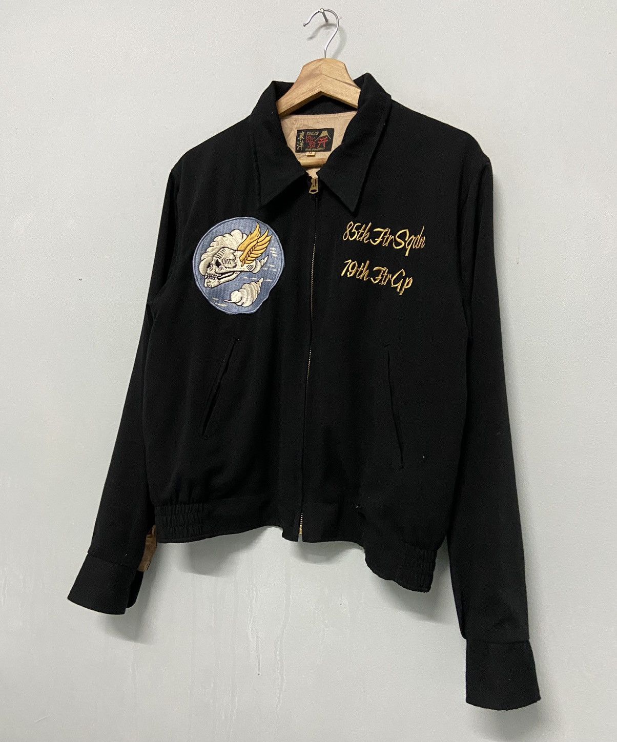 Tailor Toyo Vintage 90s Tailor Toyo Flying Skull Sukajan Embroidery Rare Size US M / EU 48-50 / 2 - 11 Thumbnail