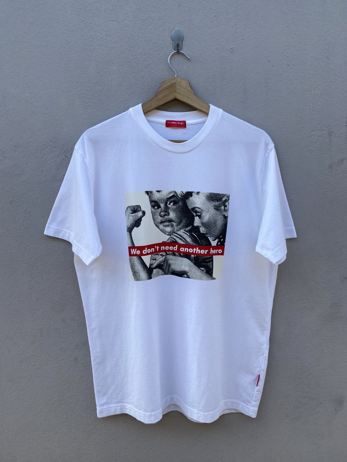 Barbara Kruger × Vintage 🔥Vintage BARBARA KRUGER “We Don’t Need Another Hero” Art Tee Size US M / EU 48-50 / 2 - 1 Thumbnail