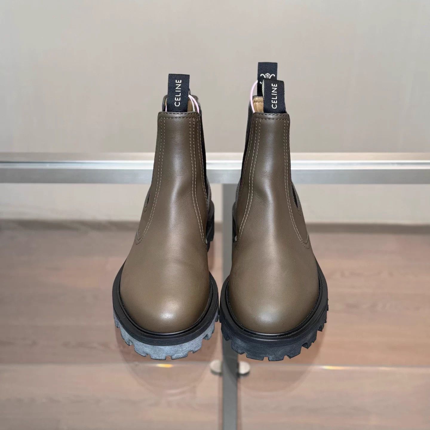Celine Celine Gray Brown Chelsea Boots Size 36 99 Size US 5 / IT 35 - 2 Thumbnail