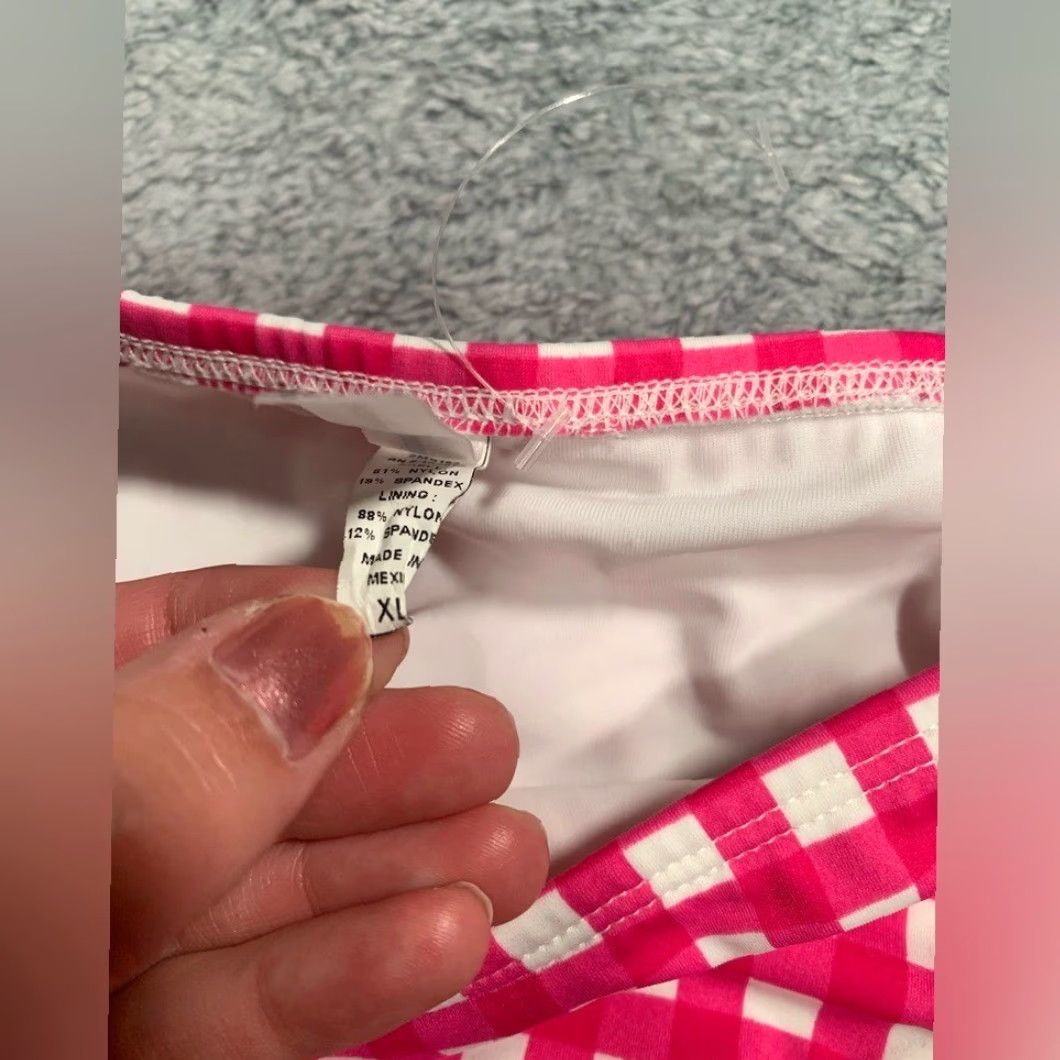 Vineyard Vines Vineyard Vines Cover Up Women XL Pink Gingham Blue Swim Bottoms Size 40" / US 18 - 5 Thumbnail