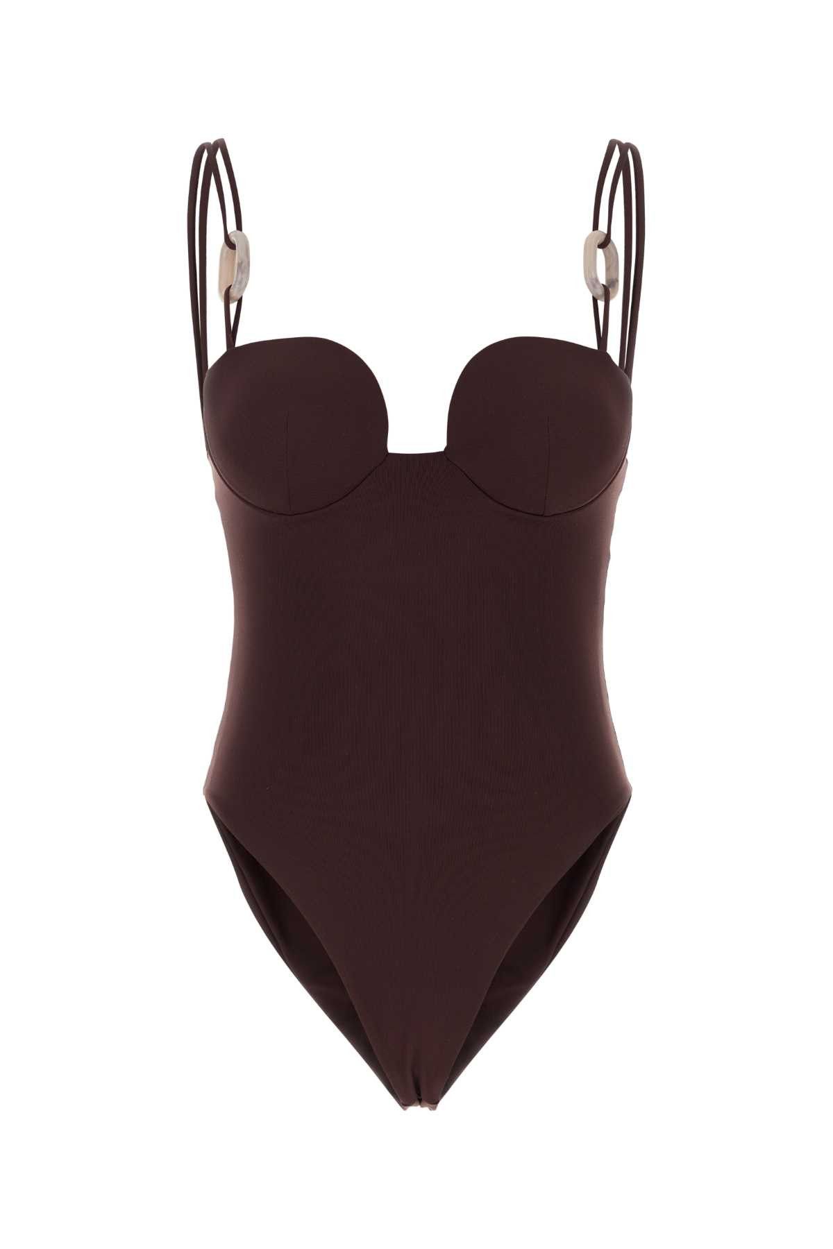 Magda Butrym Burgundy Stretch Nylon Swimsuit Size M / US 6-8 / IT 42-44 - 1 Thumbnail