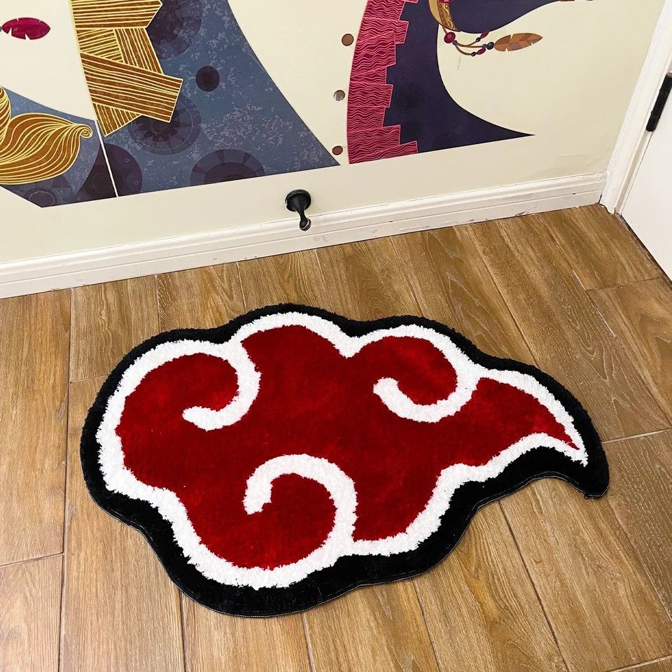 Japanese Brand × Vintage Japanese Anime Red Cloud Doormat Mat 80cm x 55cm Size ONE SIZE - 4 Thumbnail