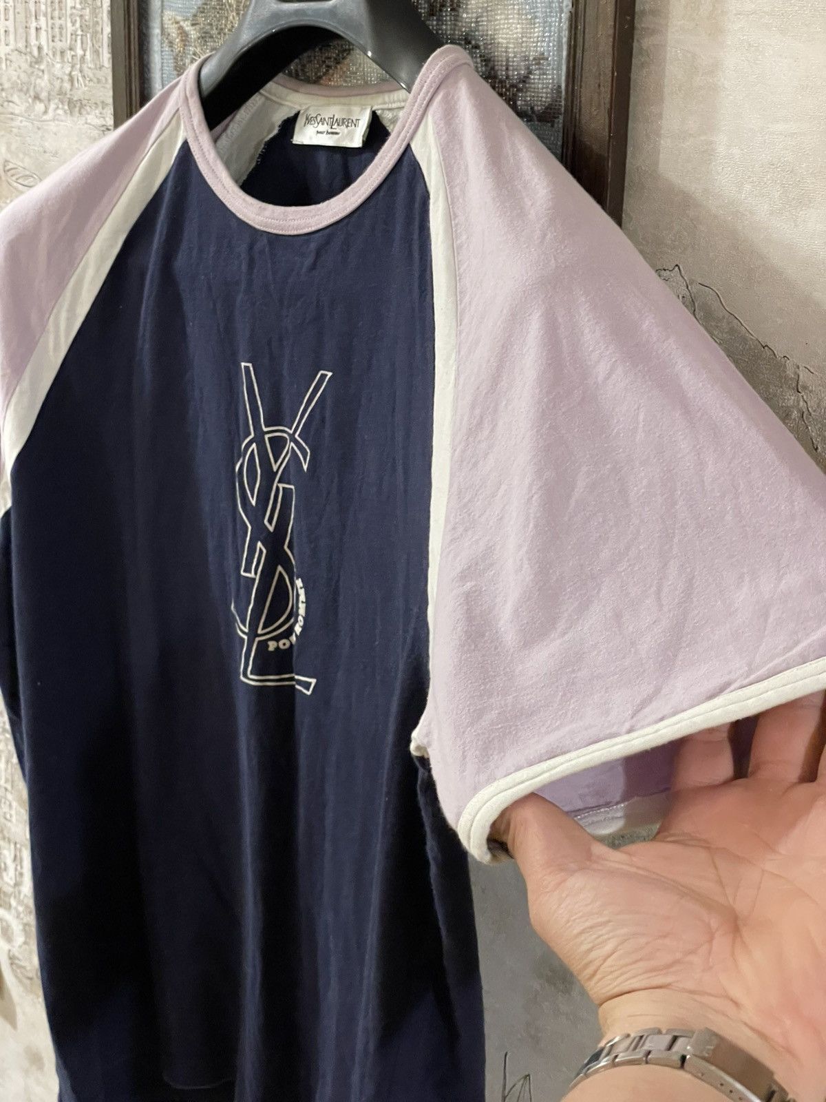 Other Vintage Yves Saint Laurent YSL Pour Homme T-Shirt Size US XL / EU 56 / 4 - 5 Thumbnail