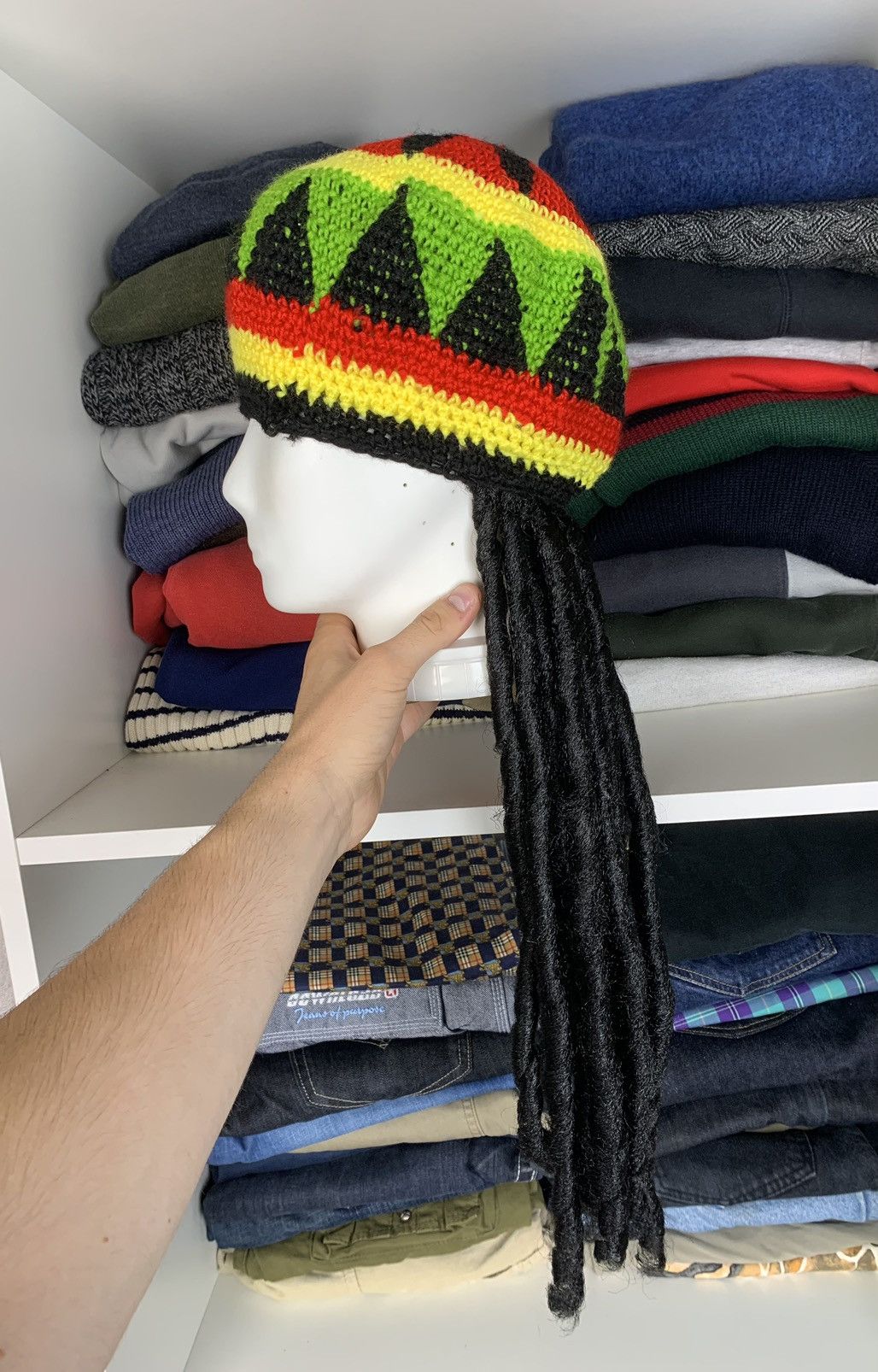 Bob Marley Y2K Rasta Hat Like Bob Marley Style Size ONE SIZE - 8 Thumbnail