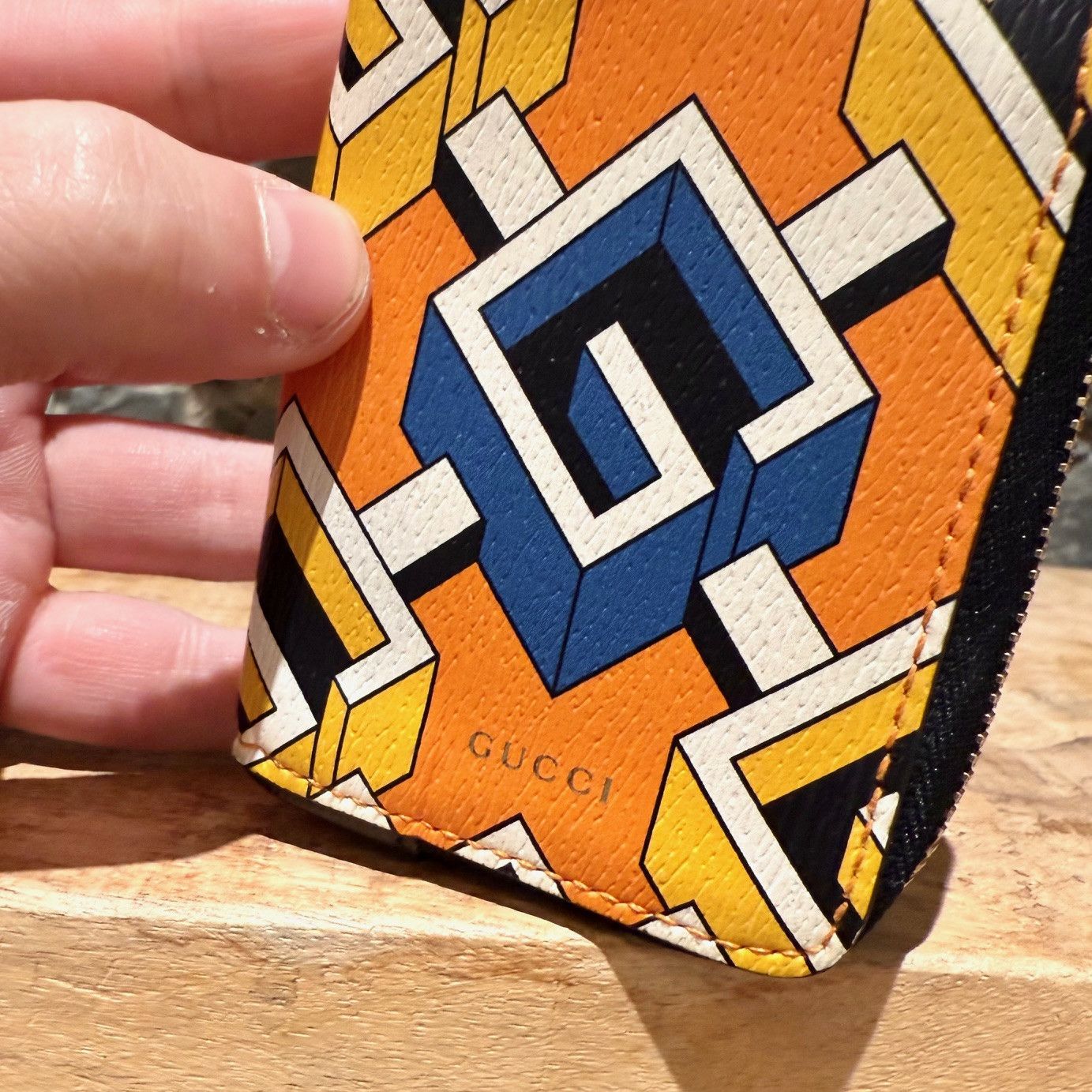 Gucci Gucci Geometric G Zip-Around Coin Purse Size ONE SIZE - 2 Thumbnail
