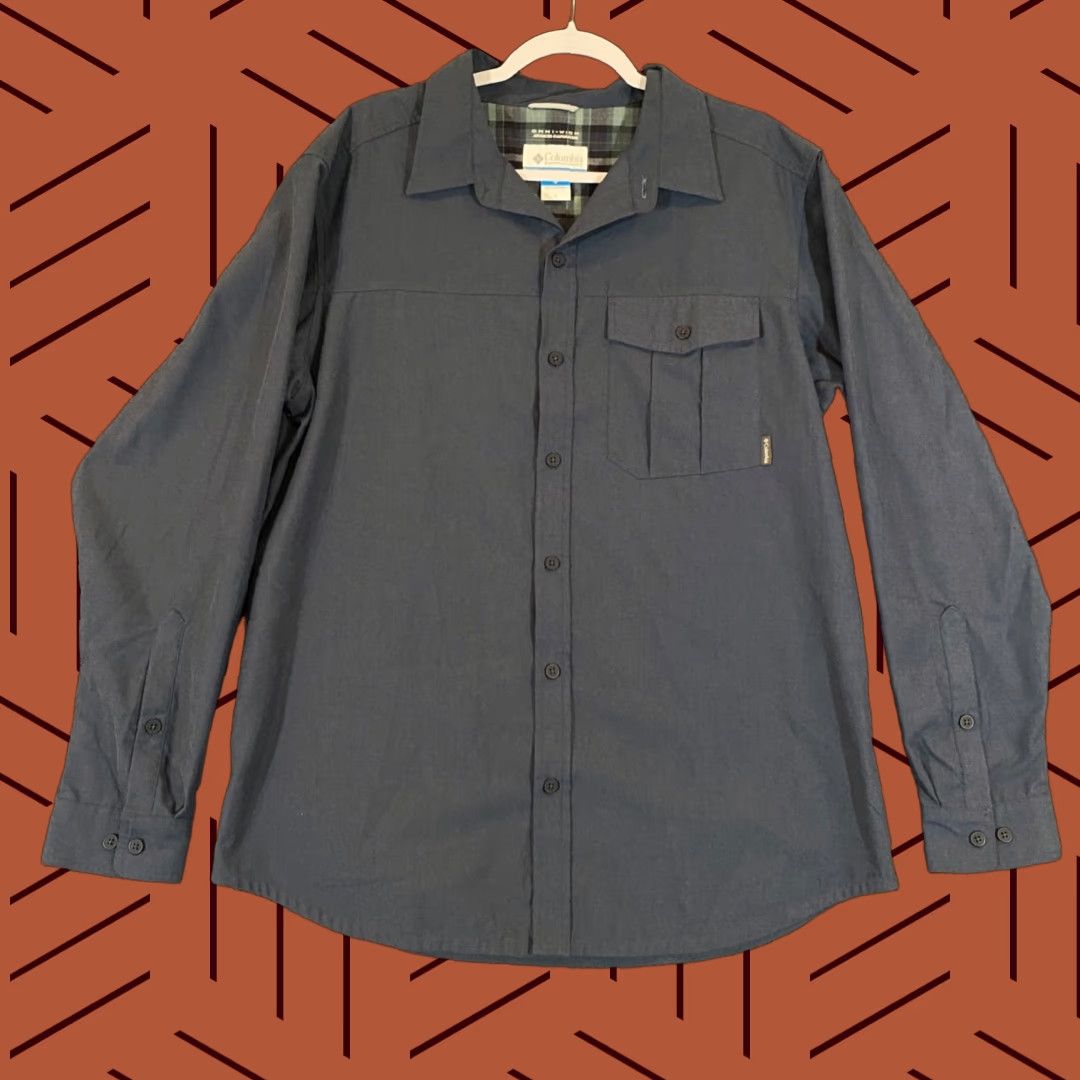 Vintage VINTAGE Columbia Men's Shirt Large Blue Outdoor Omni-Wick Button-up Casual Size US L / EU 52-54 / 3 - 1 Thumbnail