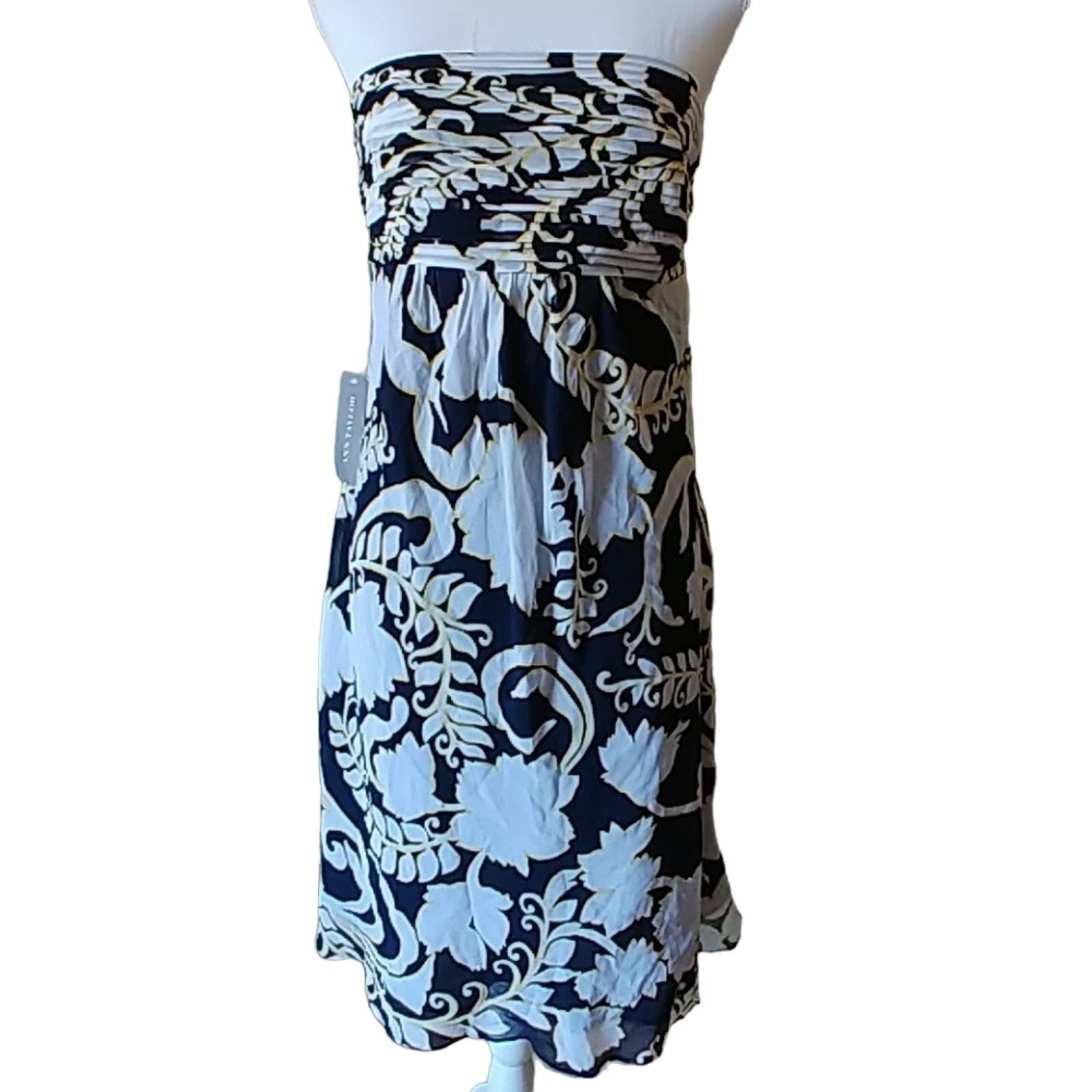 Ann Taylor Ann Taylor Dress Strapless Midi Sz 10 NWT Size L / US 10 / IT 46 - 2 Thumbnail