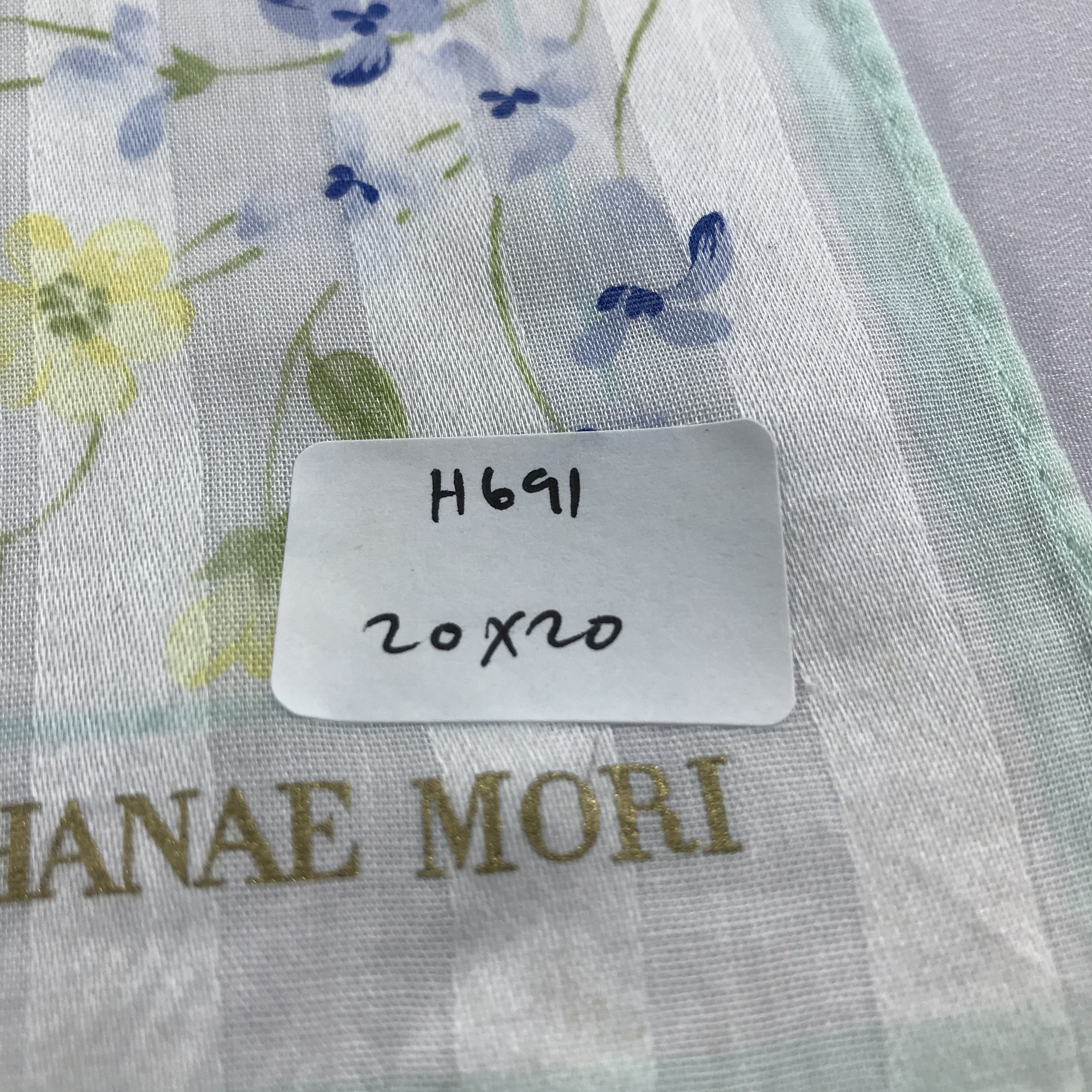 Hanae Mori Hanae Mori Floral Handkerchief Bandana Neckerchief H691 Size ONE SIZE - 8 Thumbnail
