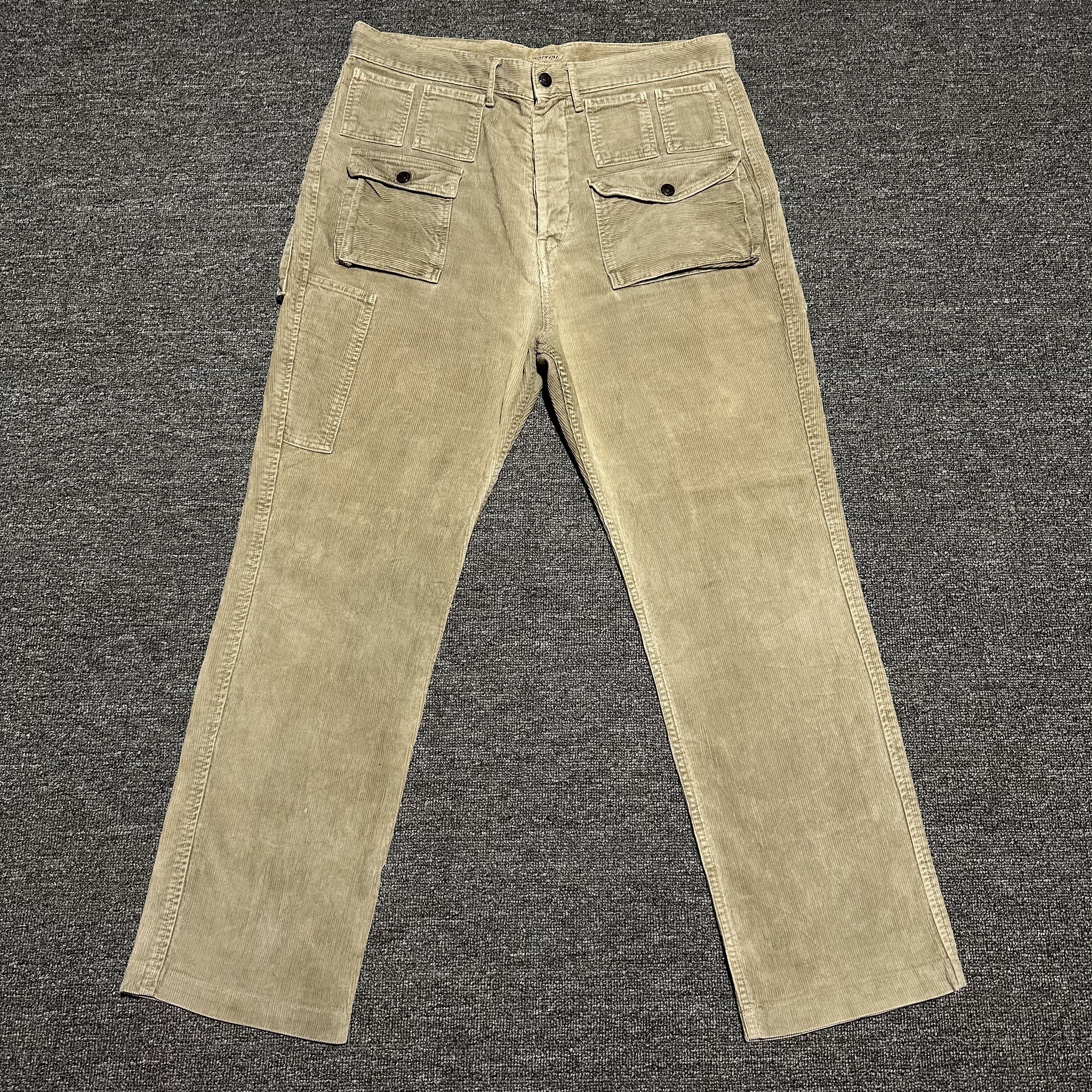Kapital KAPITAL Corduroy Millitary 15 Multi Pockets Cargos Size US 33 - 5 Thumbnail
