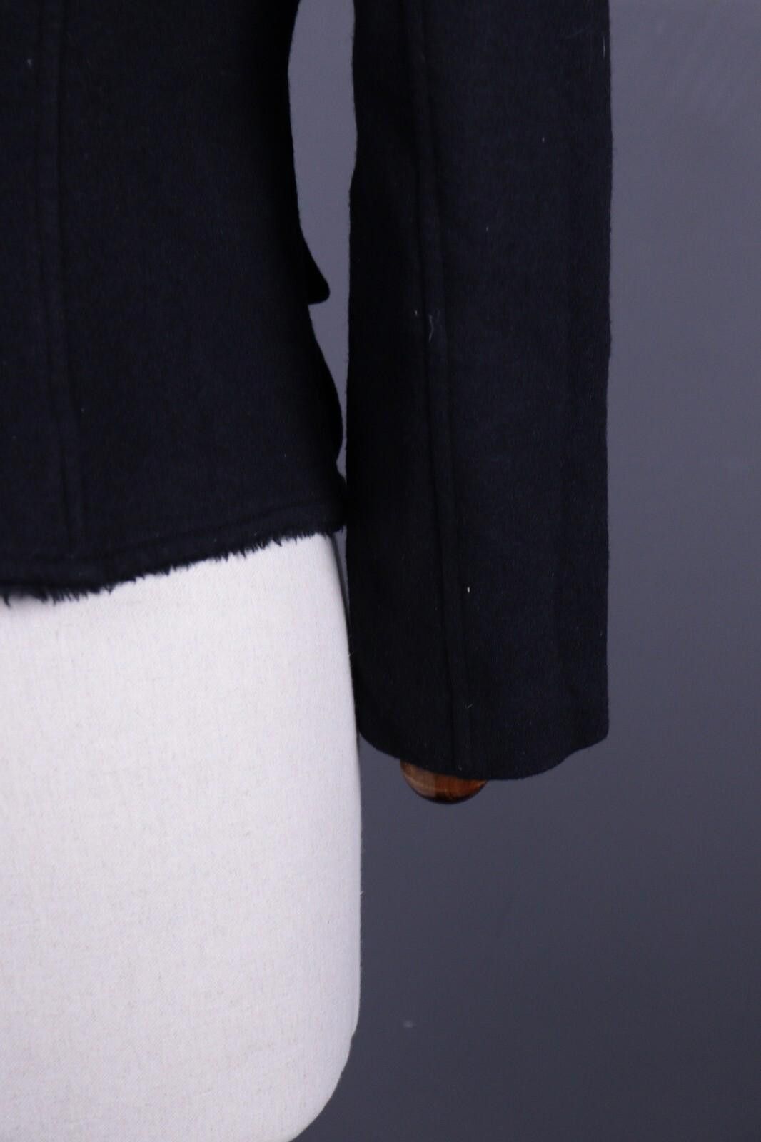 Designer Marc Cain Black Lagenlook Wool Blazer Jacket Size 3 Size M / US 6-8 / IT 42-44 - 9 Thumbnail