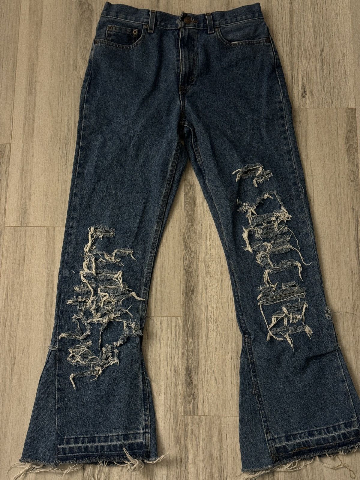 Japanese Brand × Vintage Flared denim 2/12 piece Size US 30 / EU 46 - 1 Thumbnail