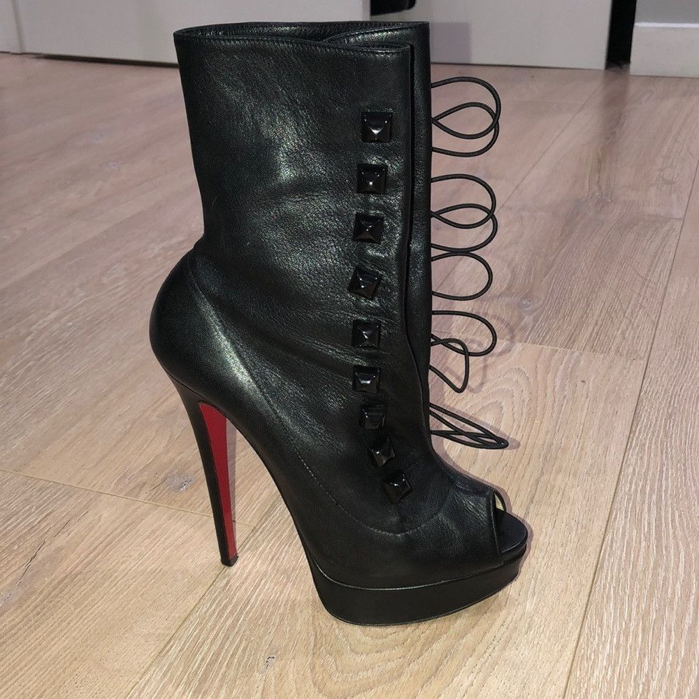 Christian Louboutin Christian Louboutin Alta Bouton 150 Napa/Pyramid Size US 7 / IT 37 - 4 Thumbnail
