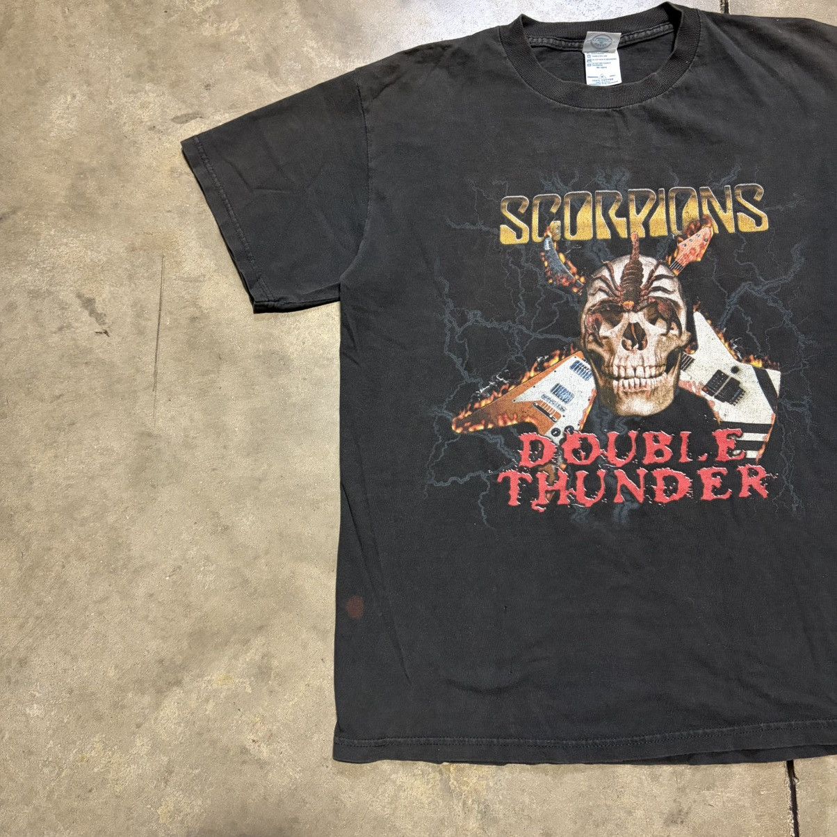 Band Tees Vintage Scorpion Double Thunder Band T shirt Rock Musc Tee Size US M / EU 48-50 / 2 - 4 Thumbnail