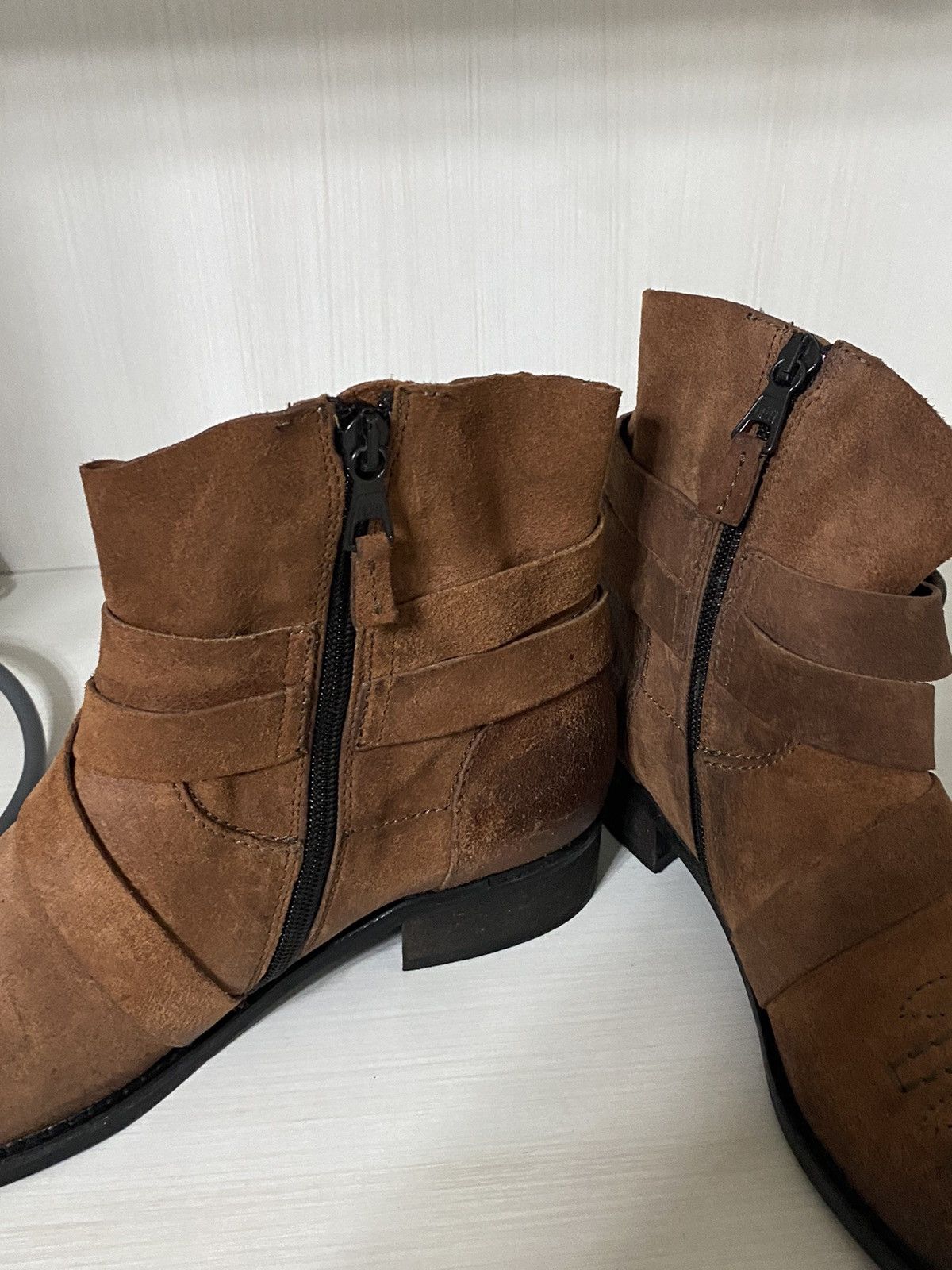 If Six Was Nine Vintage AS 98 Guidi Style High Leather Biker Boots Japanese Size US 6.5 / EU 39-40 - 10 Thumbnail