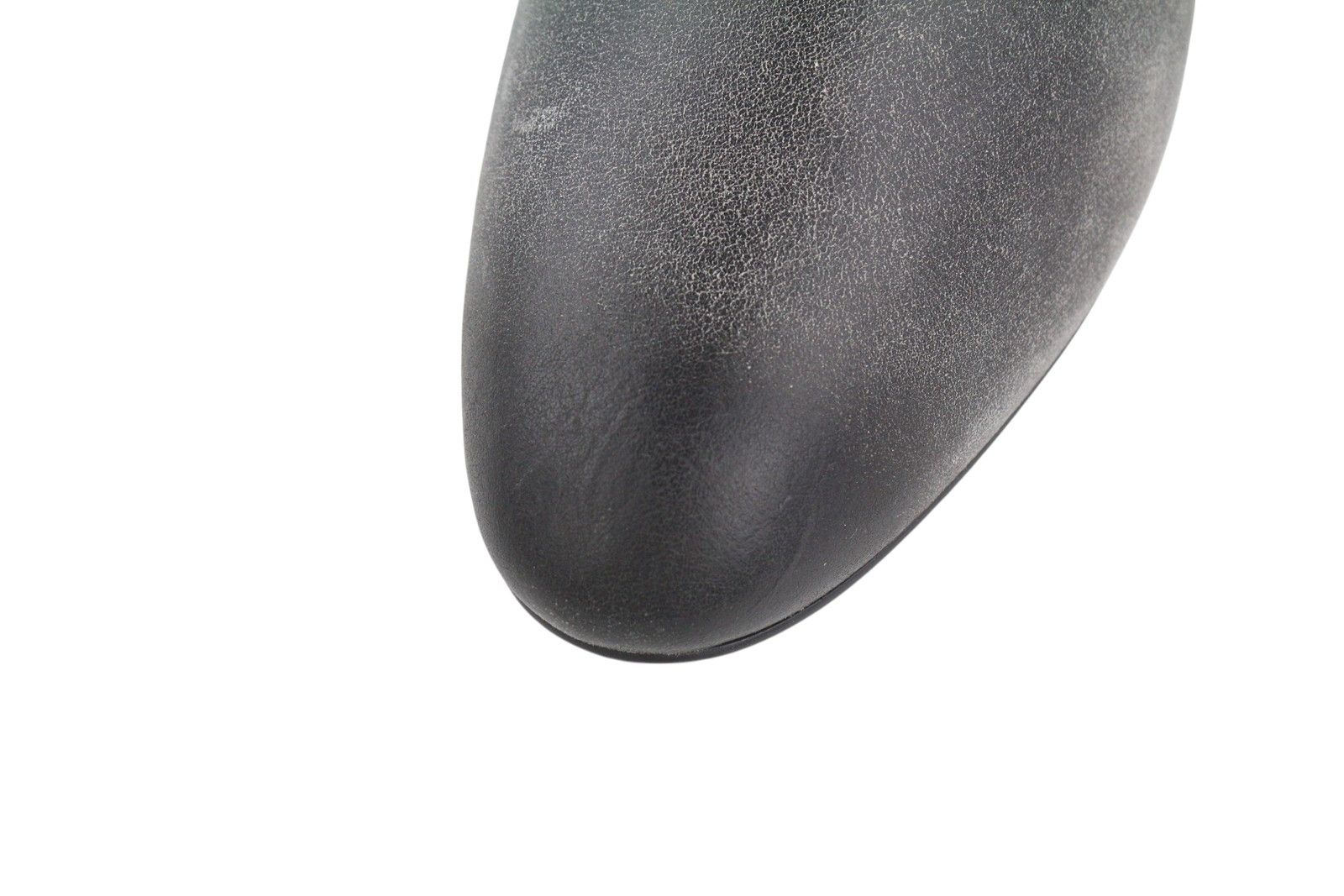 Diesel D-TEXANNE CH EU39 Grey Black Leather Cuban Heel Boots 41120 Size US 8 / IT 38 - 8 Thumbnail