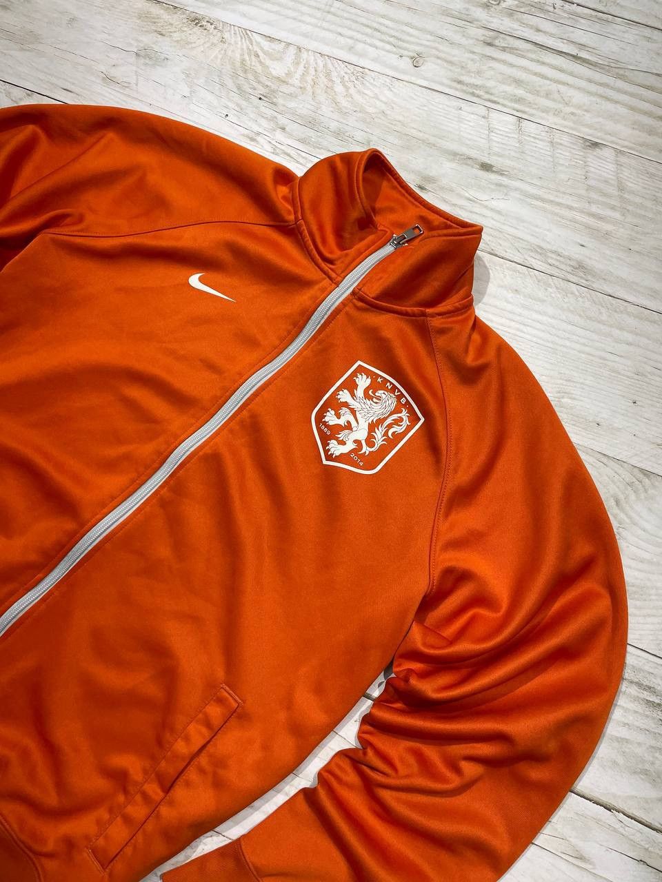 Nike NIKE HOLLAND NETHERLANDS 2014 2015 Track Soccer Jacket Size US L / EU 52-54 / 3 - 2 Thumbnail