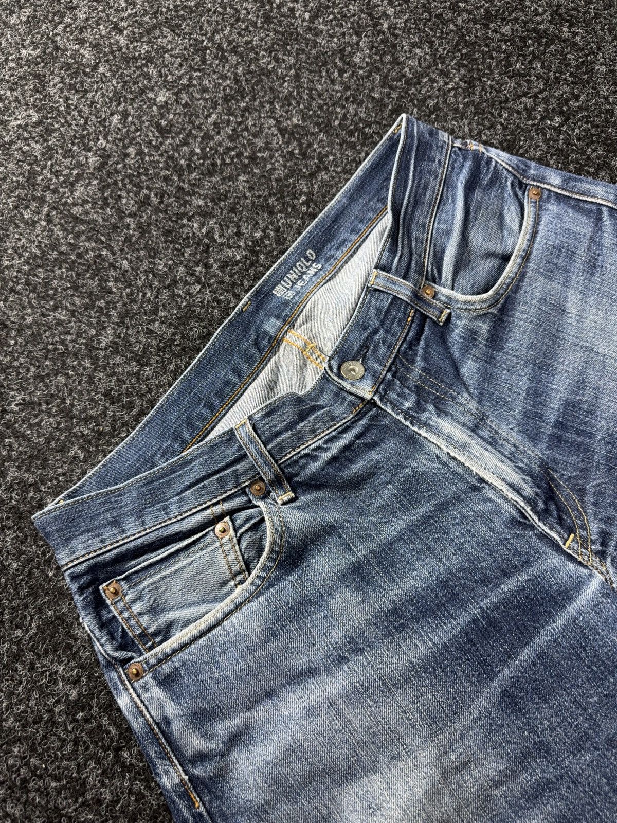 Uniqlo Vintage 00s Uniqlo Selvedge Straight Denim Jeans Japanese Size US 34 / EU 50 - 8 Thumbnail