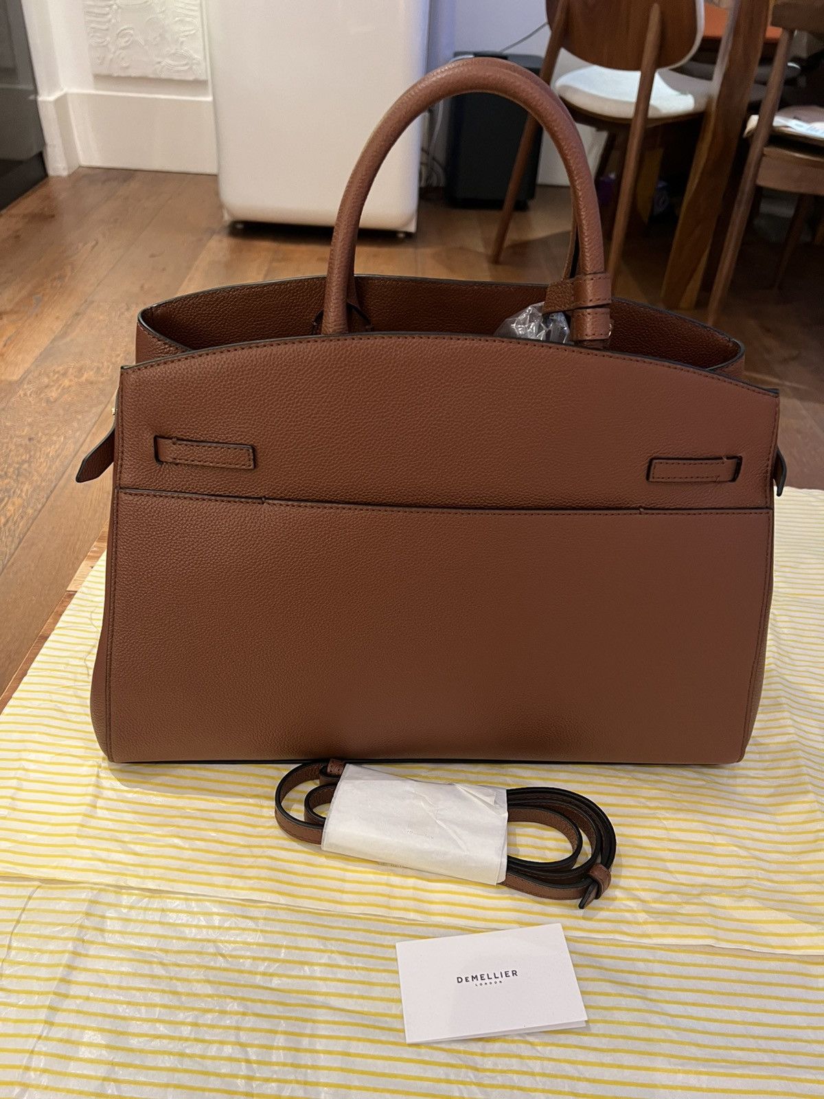 Other DEMELLIER The Hudson Tote Bag brown Grain Leather 40x27x16.5 Size ONE SIZE - 5 Thumbnail
