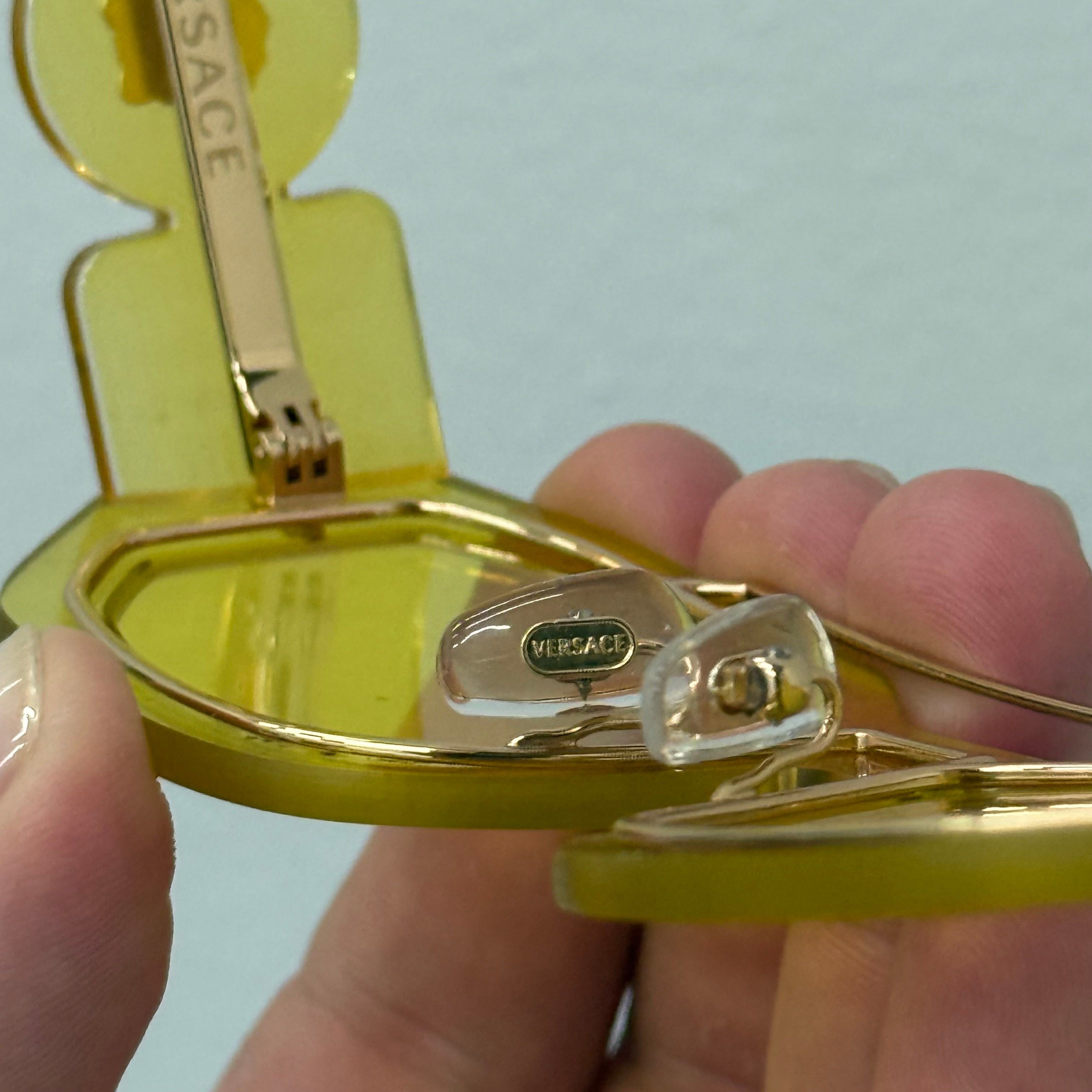 Versace Versace Yellow Medusa Biggie Glasses Size ONE SIZE - 6 Thumbnail