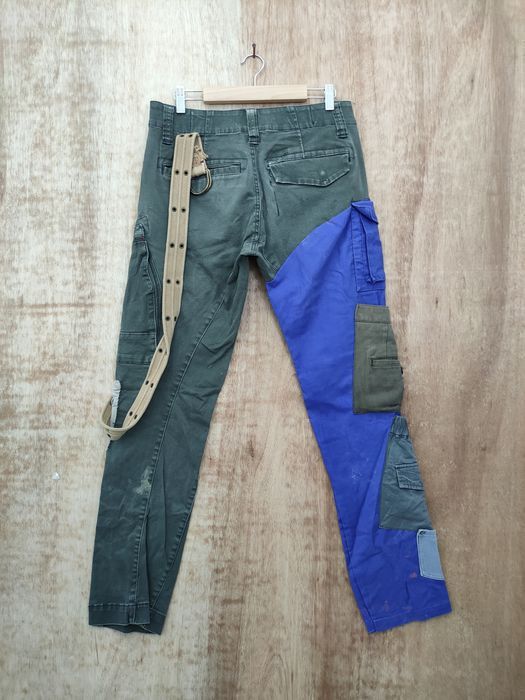 Vintage Japan custom reworked reconstruct cargo pants #46-018DLAL Size US 30 / EU 46 - 2 Thumbnail