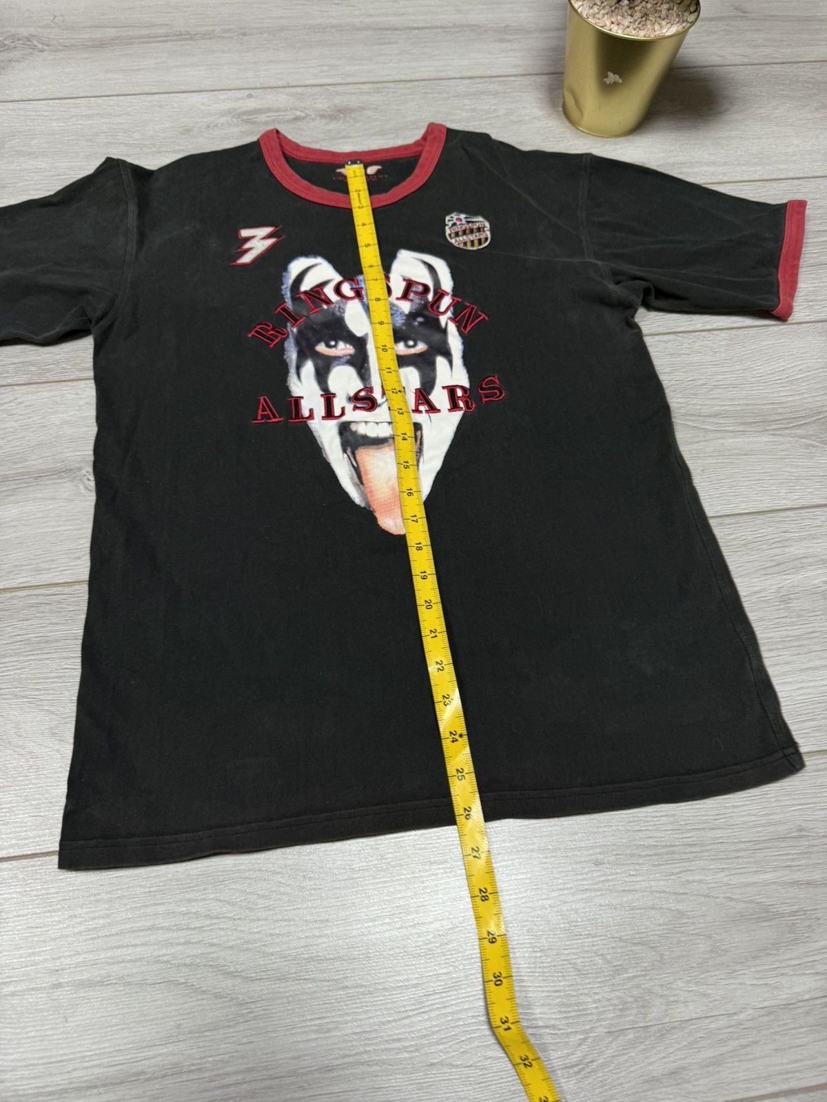 Ringspun Kiss Ringspun vintage big print head simmons tee shirt rock Size US XL / EU 56 / 4 - 8 Thumbnail