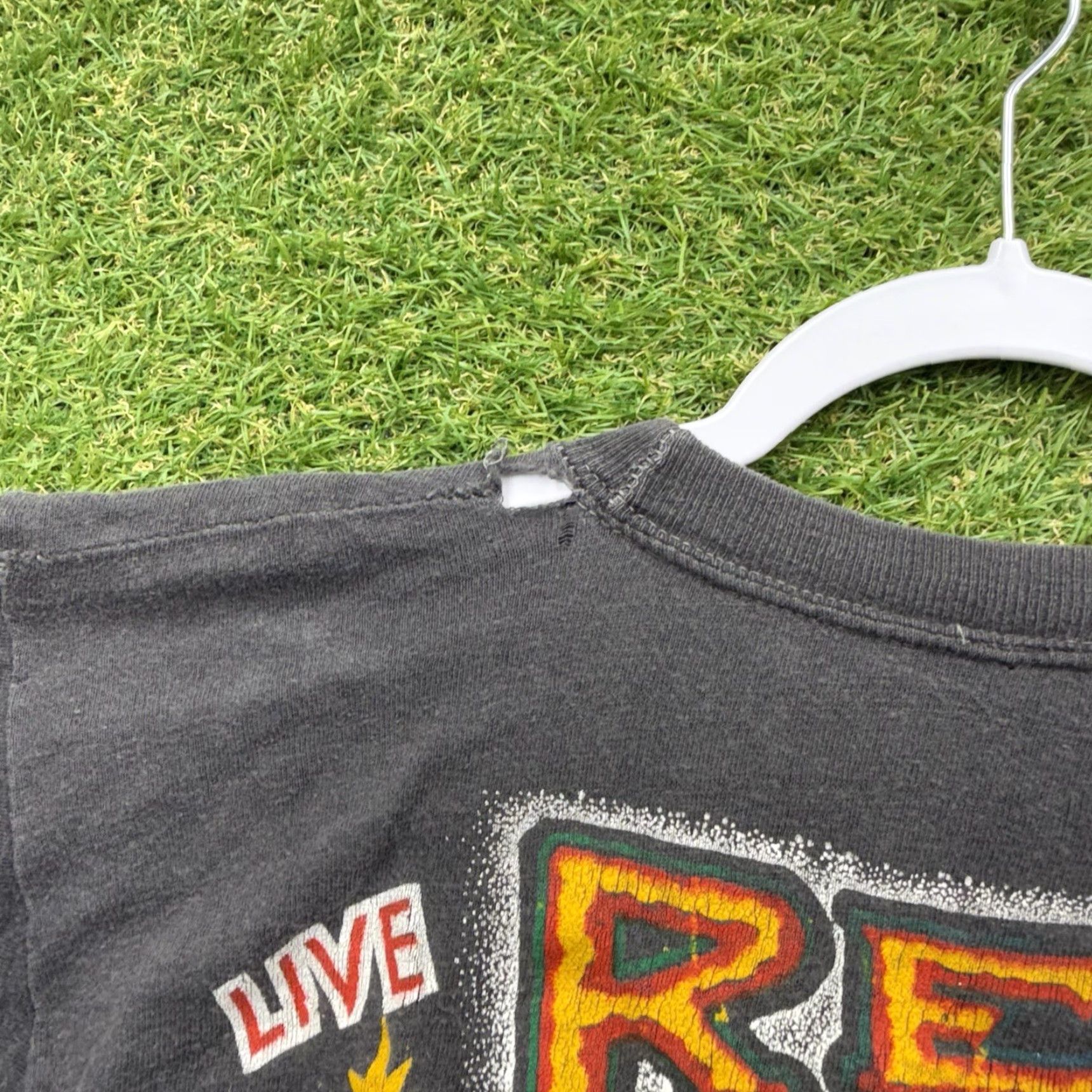 Olive VINTAGE REO Speedwagon Shirt Mens Small Live Tour Band 1980s Single Stitch AOP Shirt Men S Black 80s Music Rock Logo Size US S / EU 44-46 / 1 - 3 Thumbnail