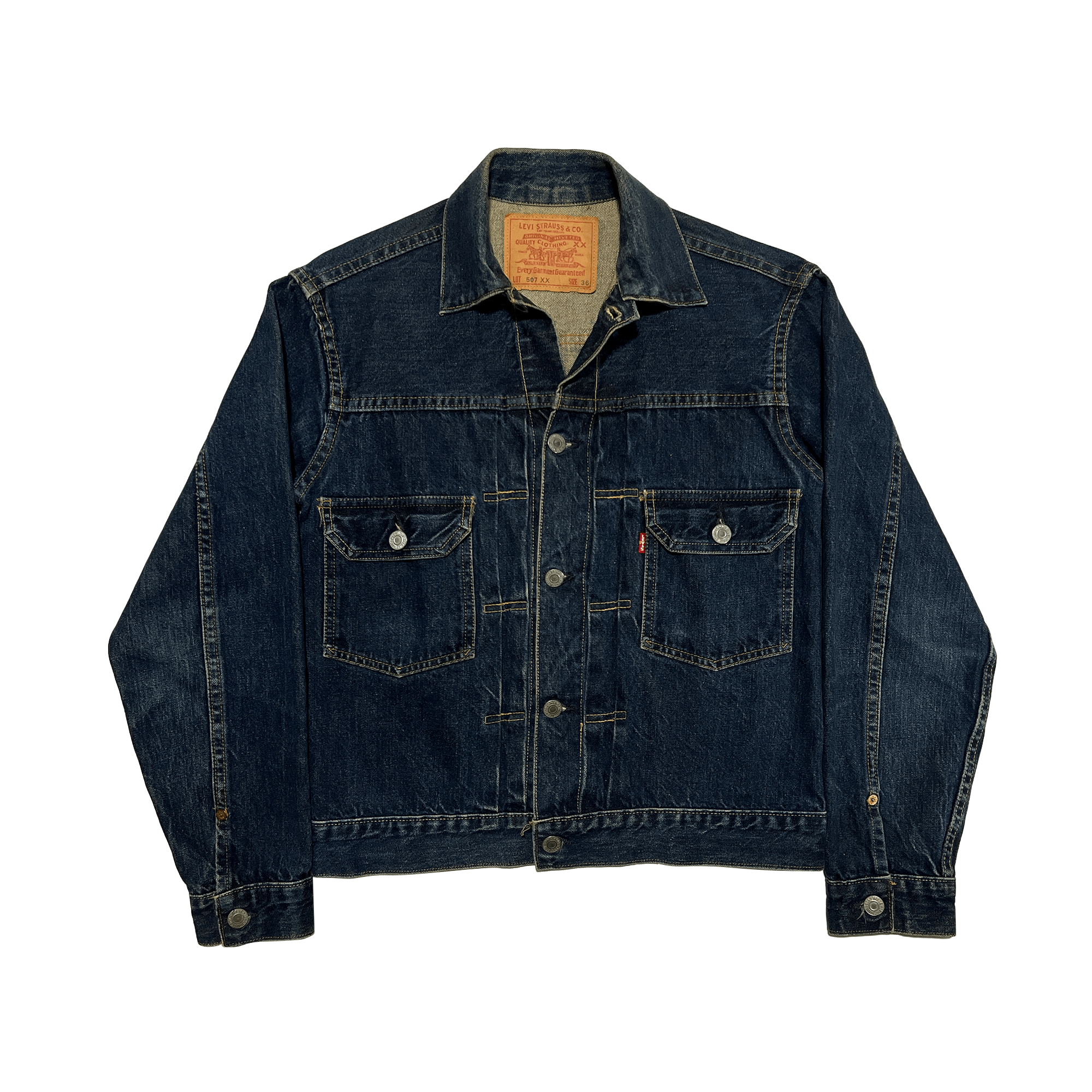 Levi 507 2nd　size36 Vintage 1950s LEVIS 507XX BIG E 2nd G Type 2 Levi's Denim Jacket