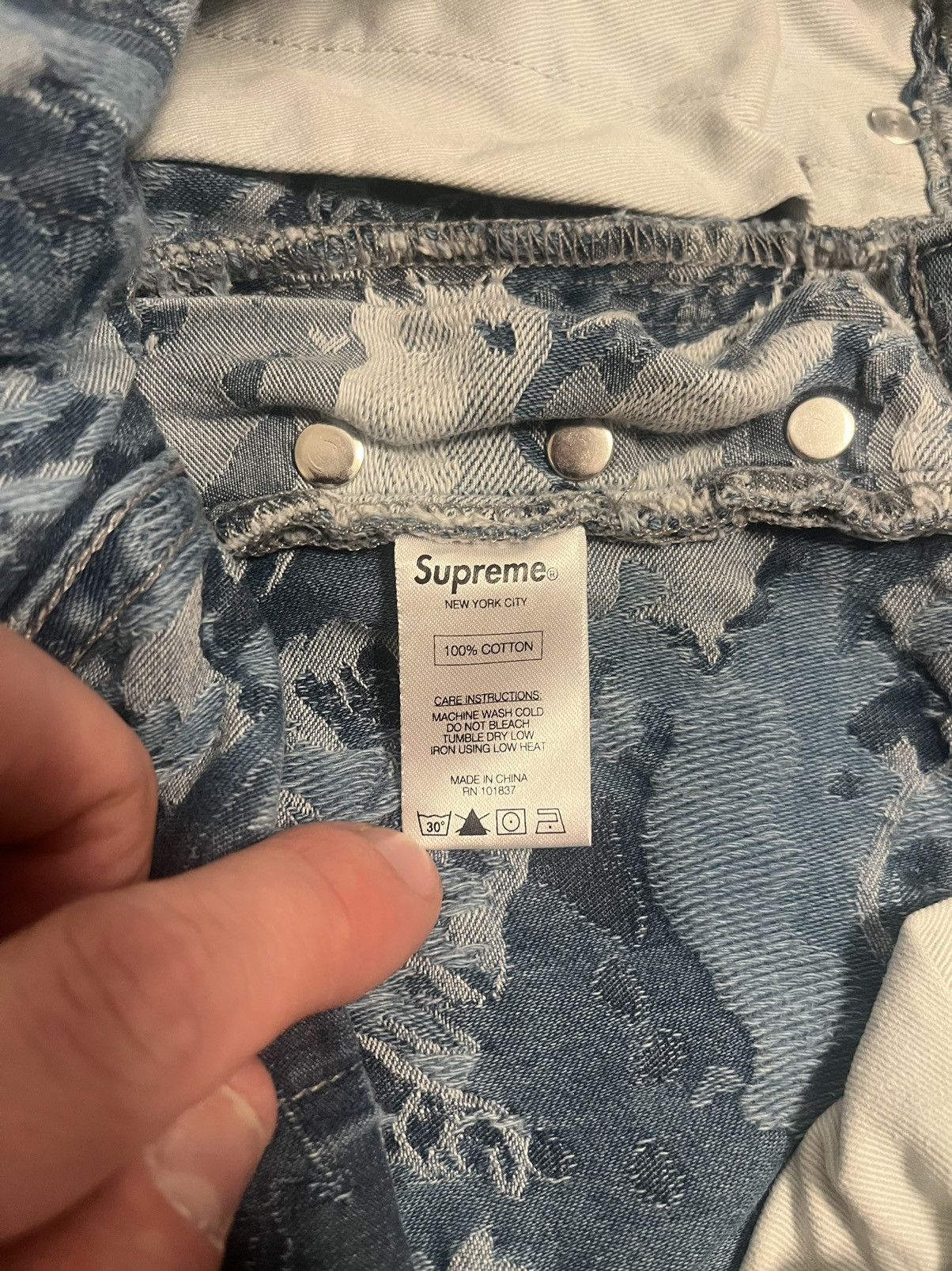Supreme Supreme Cherub 5 pocket jeans Light blue FW16 Size US 32 / EU 48 - 11 Thumbnail