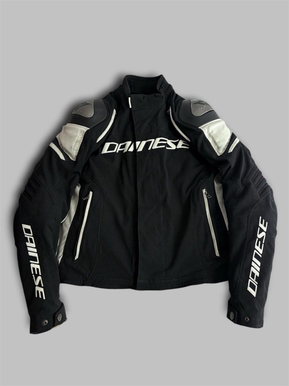 Dainese Dainese Racing 3 Waterproof Motorcycle Jacket Black White Size US L / EU 52-54 / 3 - 1 Thumbnail