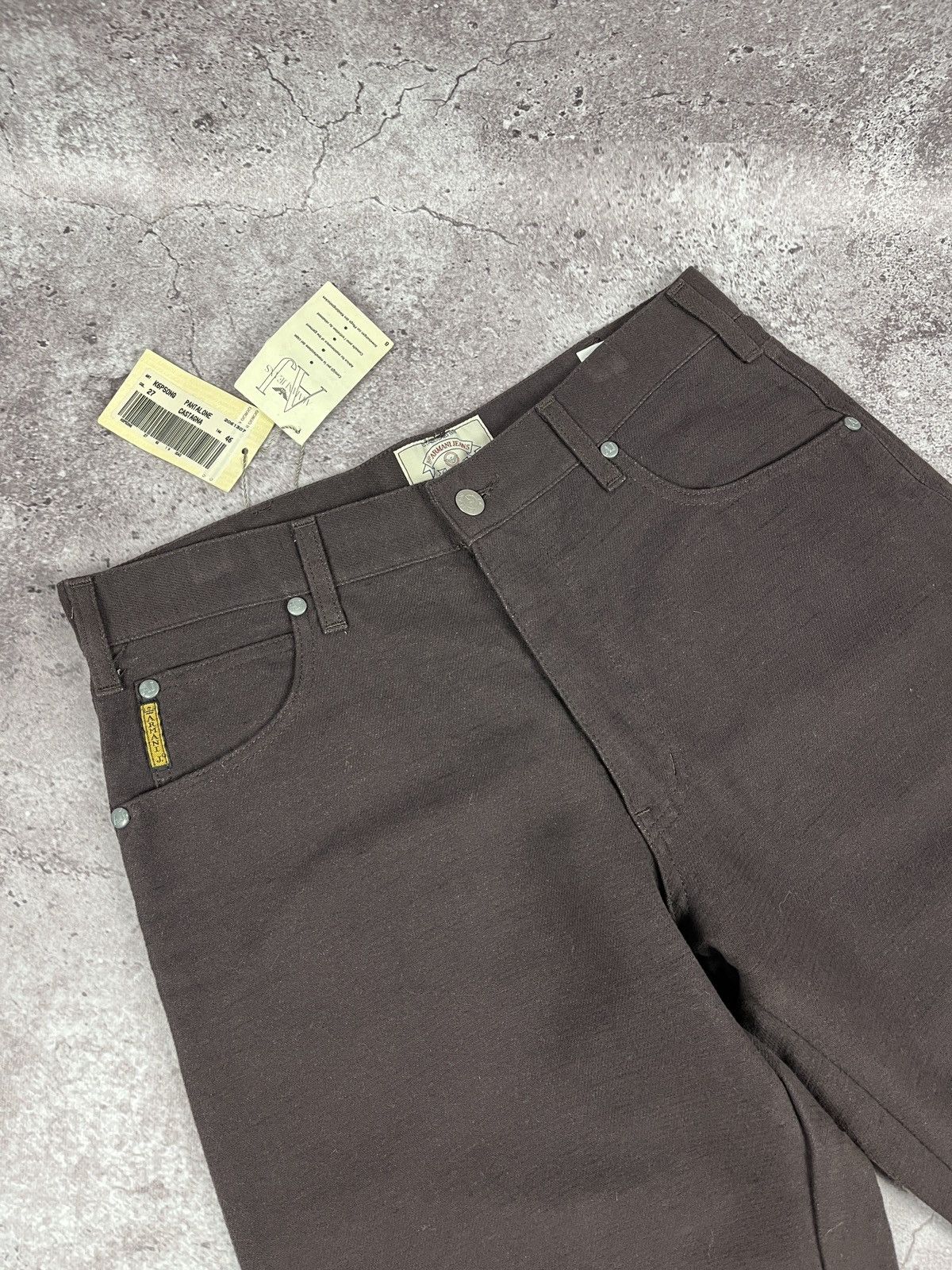 Armani × Giorgio Armani × Vintage Rare🔥Vintage Armani Jeans Pantalone Castagna Size US 30 / EU 46 - 5 Thumbnail