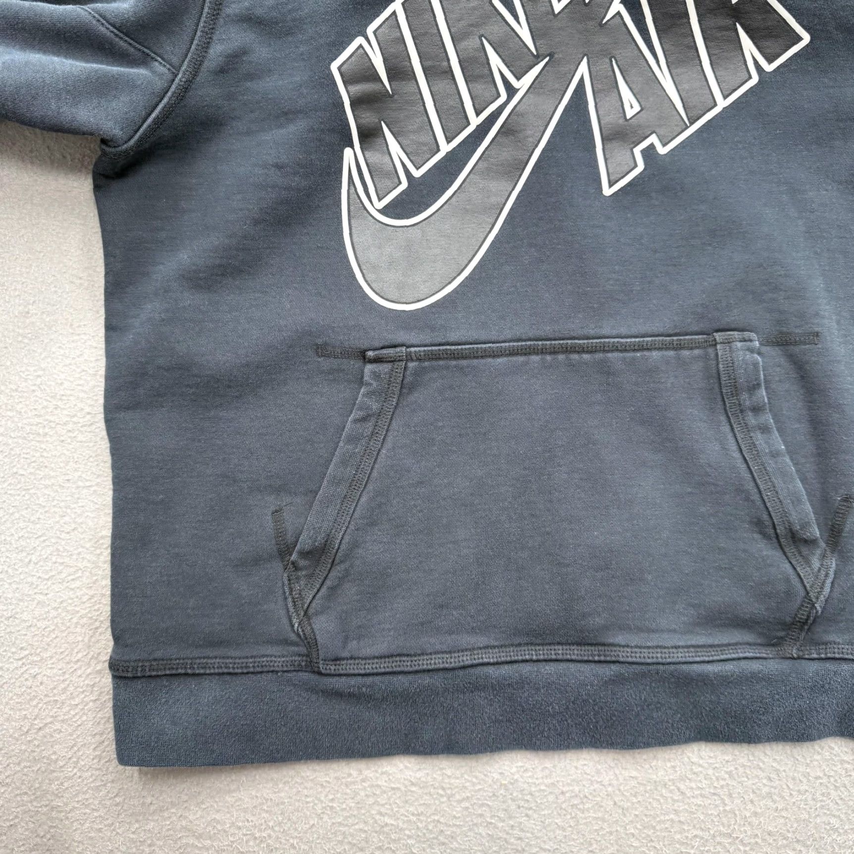 Nike Nike Air Hoodie Mens L Black Pullover Sweatshirt Swoosh Graphic Gym Workout Size US L / EU 52-54 / 3 - 6 Thumbnail